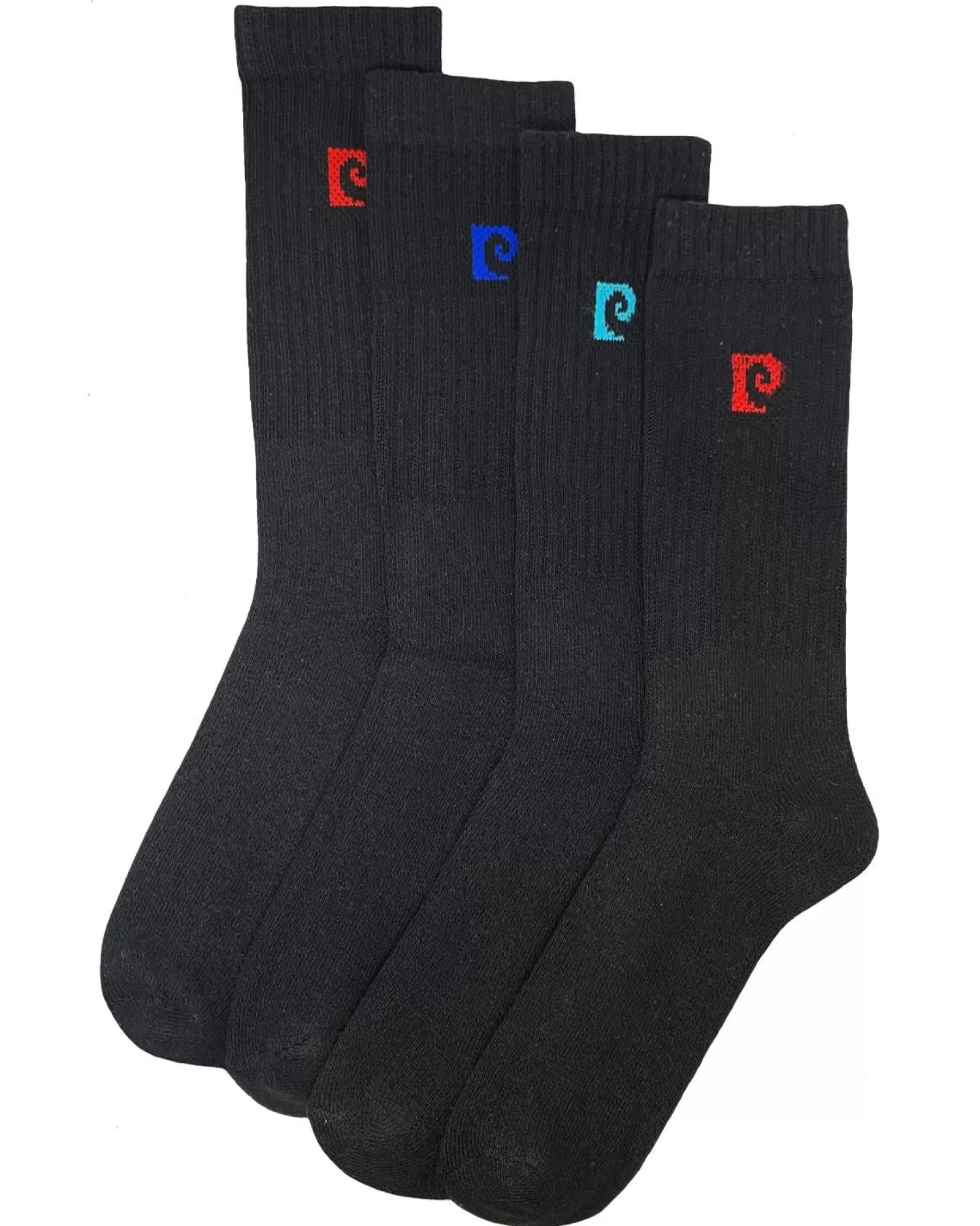 Men Pierre Cardin Mens 4 Pack Active Socks - Black