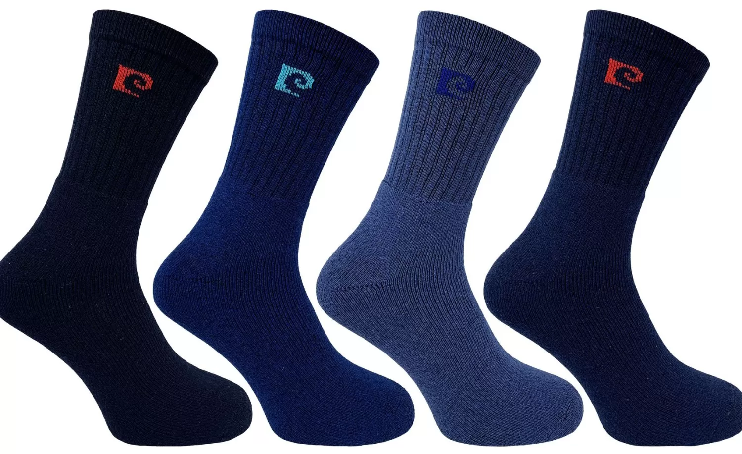 Men Pierre Cardin Mens 4 Pack Active Socks - Blue