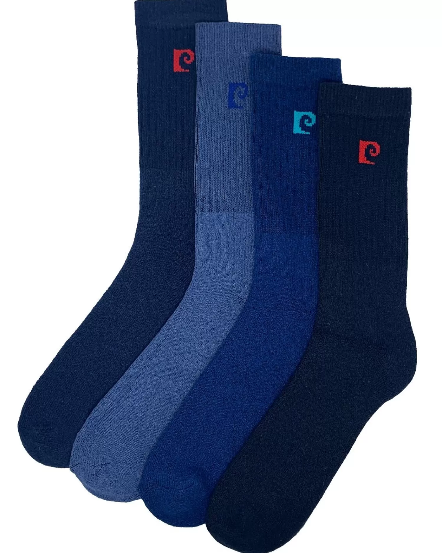 Men Pierre Cardin Mens 4 Pack Active Socks - Blue