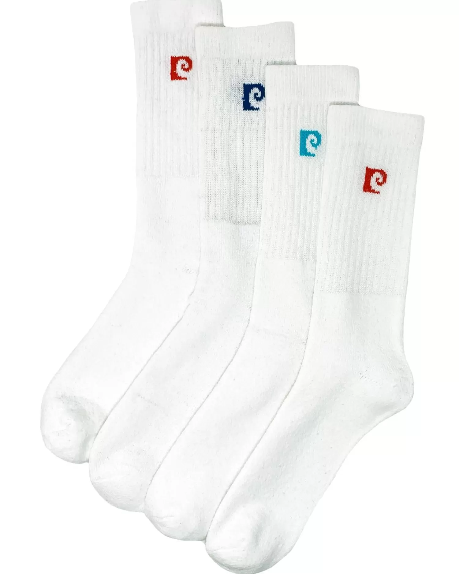 Men Pierre Cardin Mens 4 Pack Active Socks - White