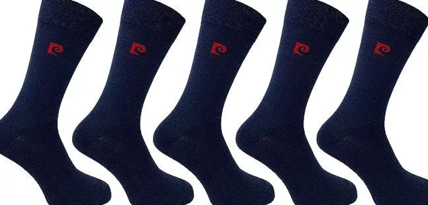 Men Pierre Cardin Mens 5 Pack Dress Socks - Navy