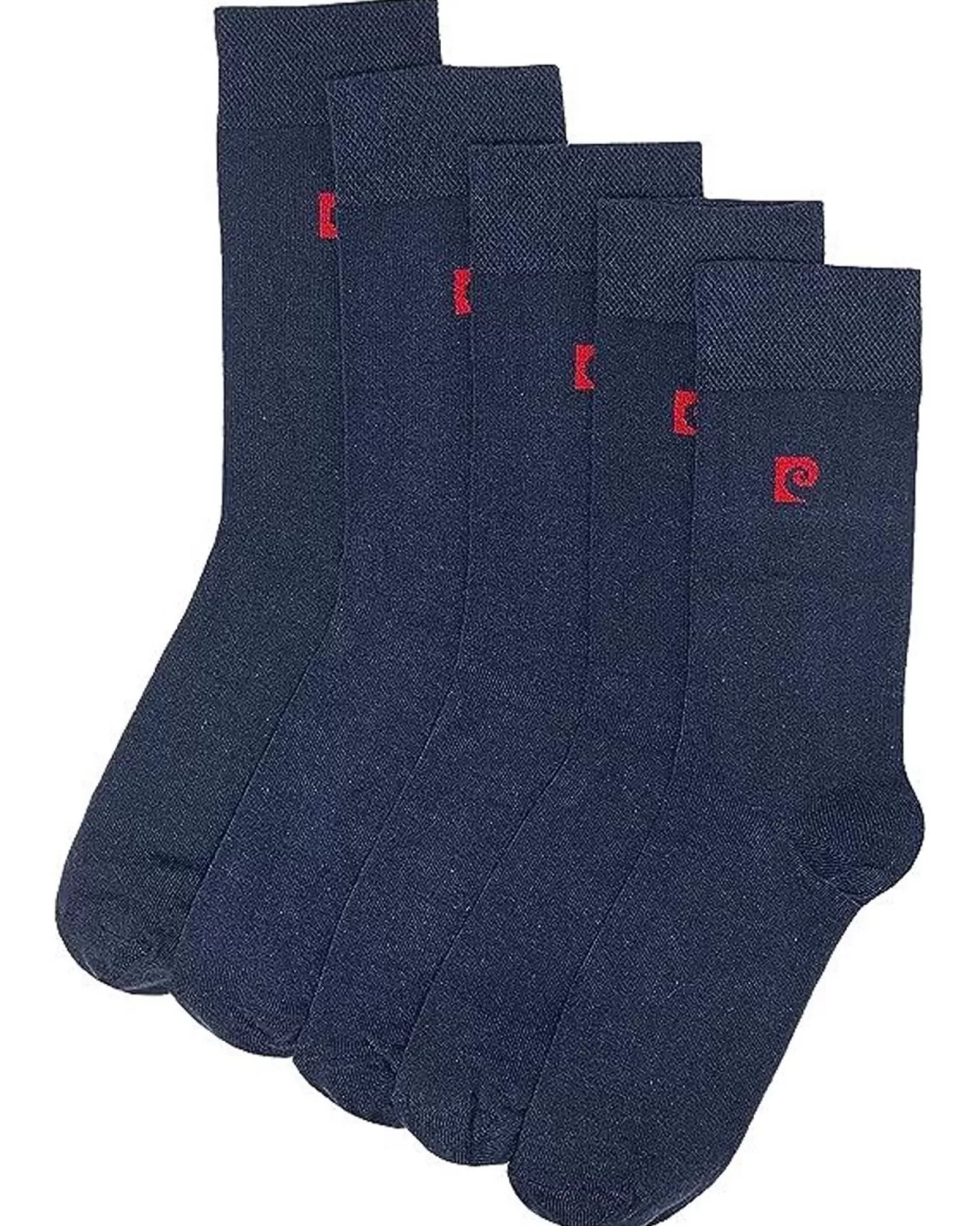 Men Pierre Cardin Mens 5 Pack Dress Socks - Navy