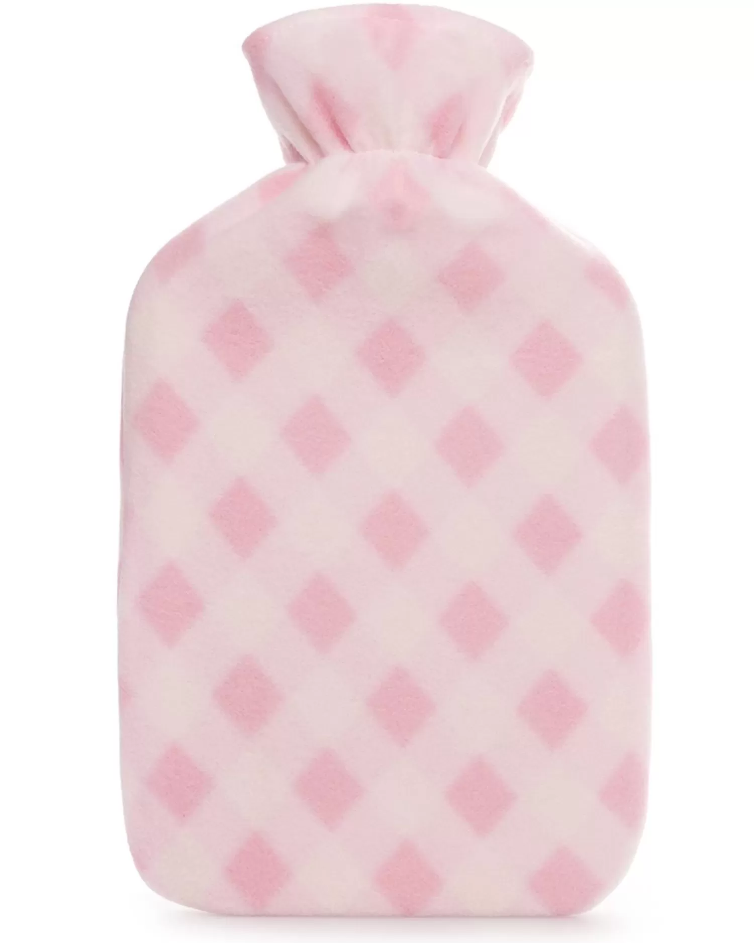 * Pink Diamond Print Hot Water Bottle