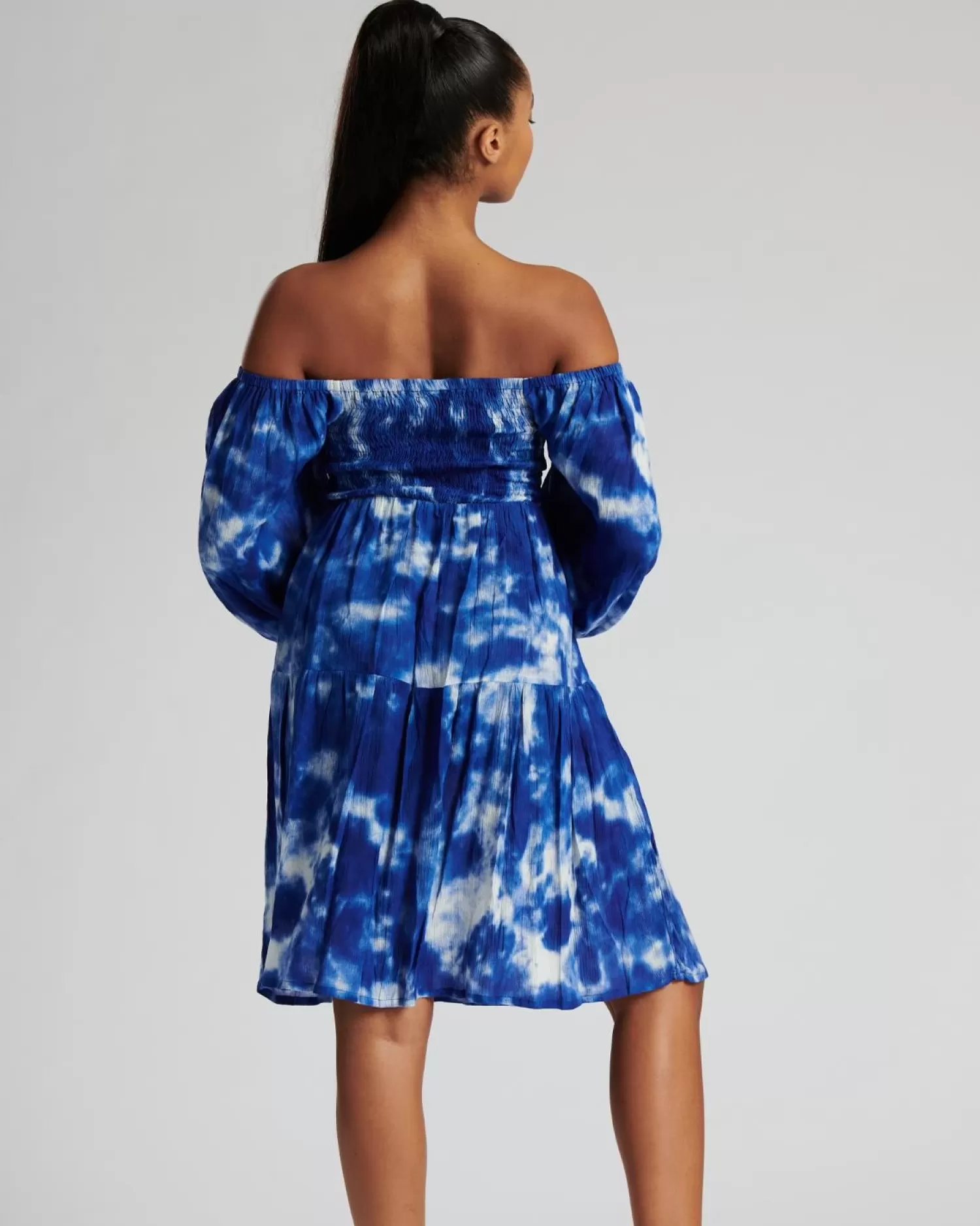 Pistachio Dresses | Bardot Blue Tie Dye Dress