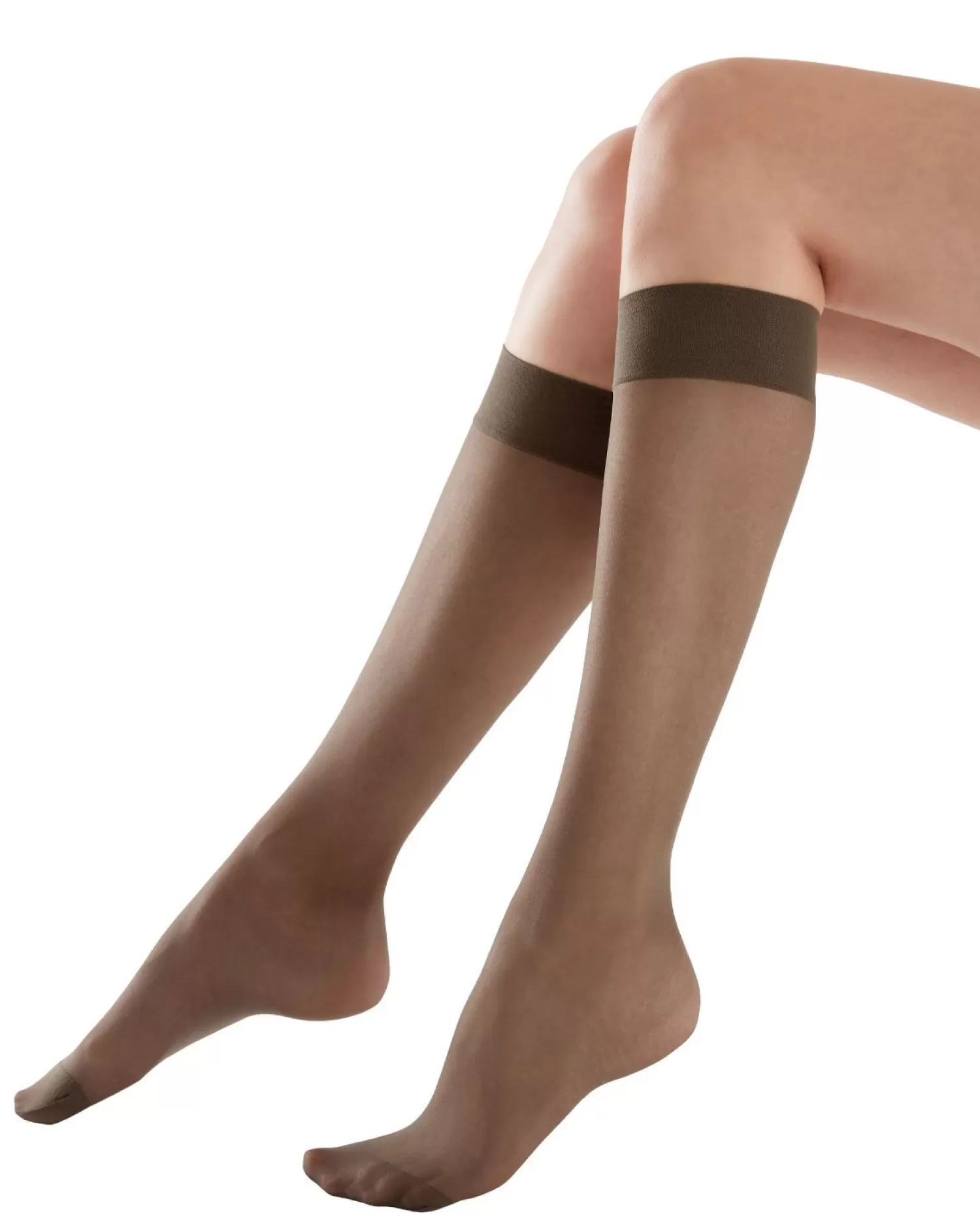Pretty Polly Socks | 3 Pack Comfort Top Knee Highs - Barely Black
