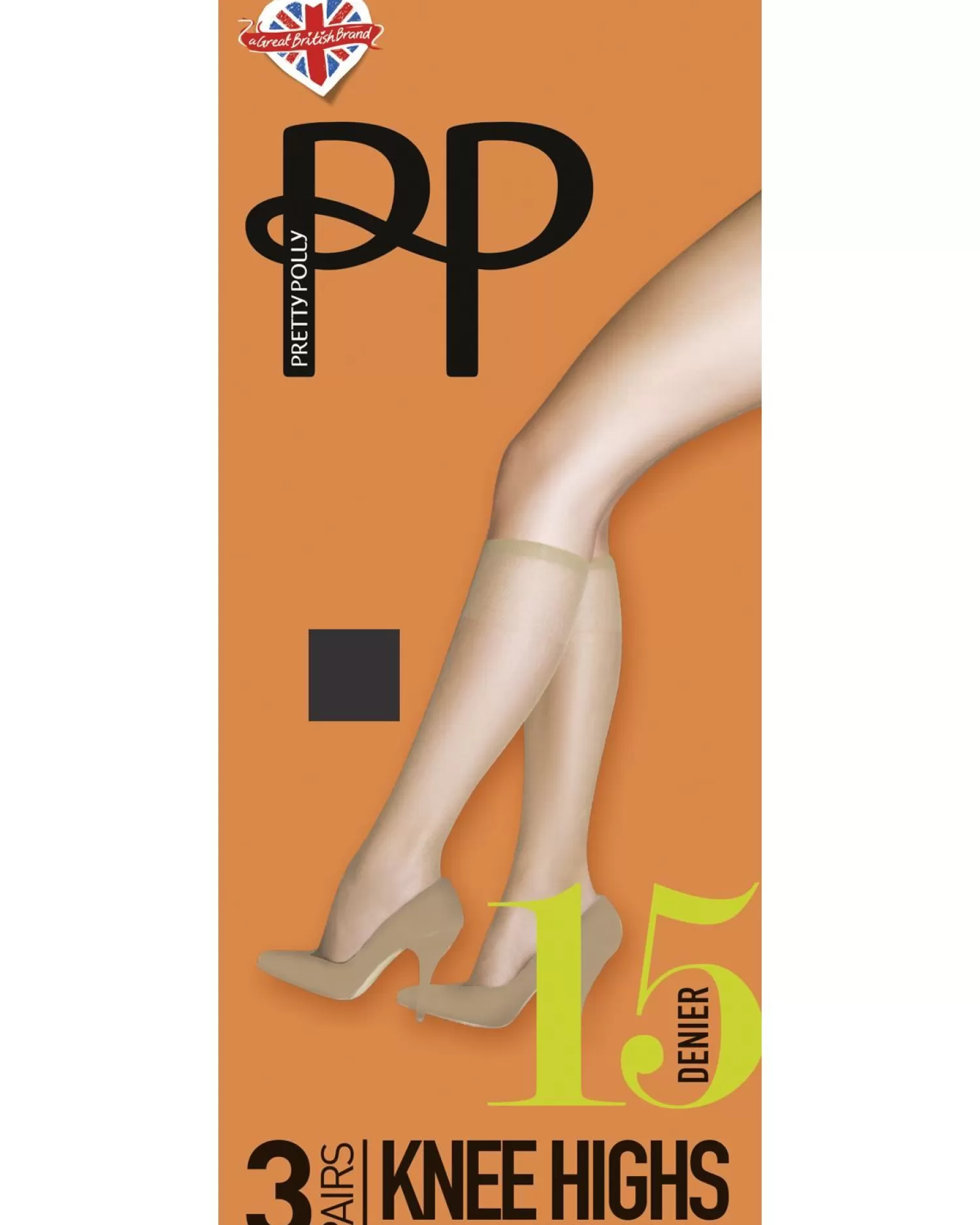 Pretty Polly Socks | 3 Pack Everyday 15 Denier Knee Highs - Barely Black