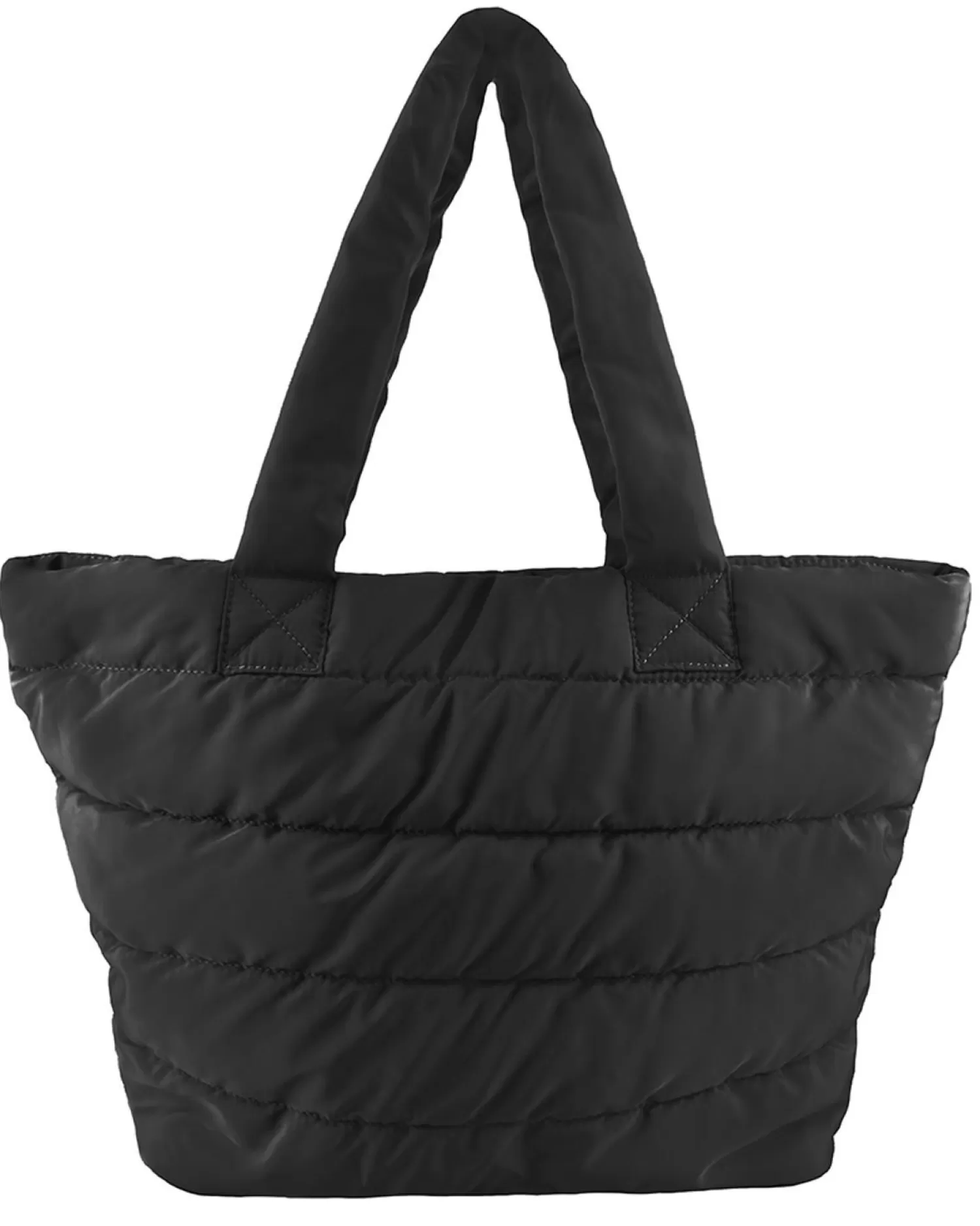 * Bags | Puffer Style Tote Bag - Black