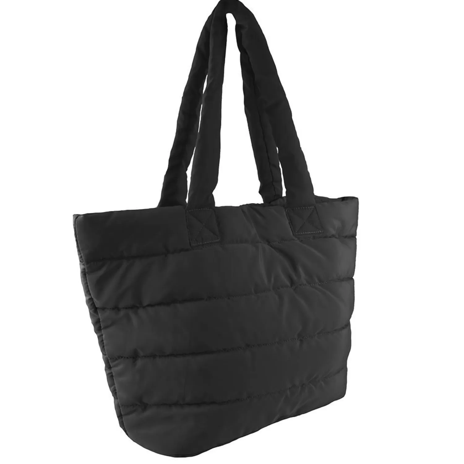 * Bags | Puffer Style Tote Bag - Black