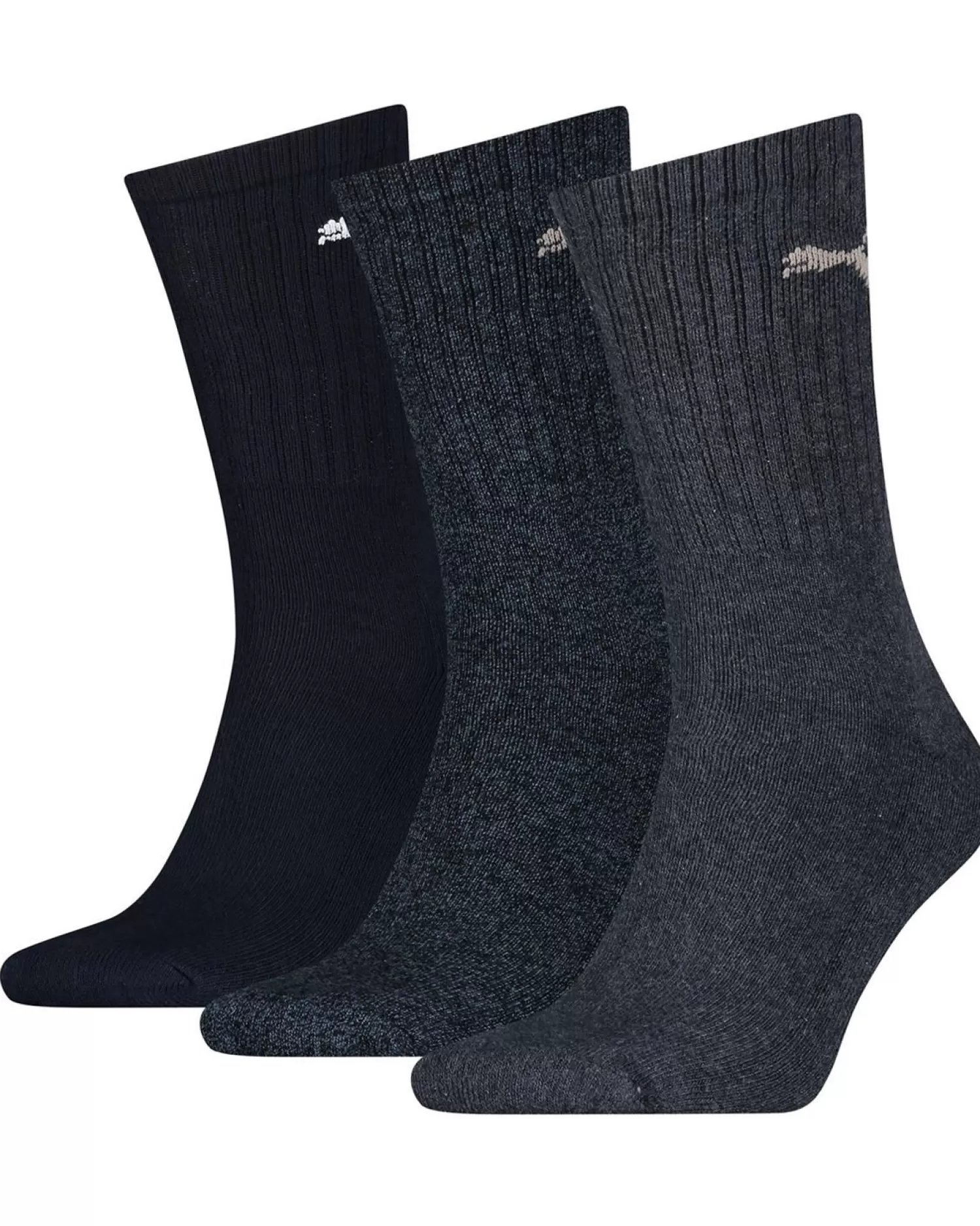 Men Puma 3 Pack Crew Socks - Navy