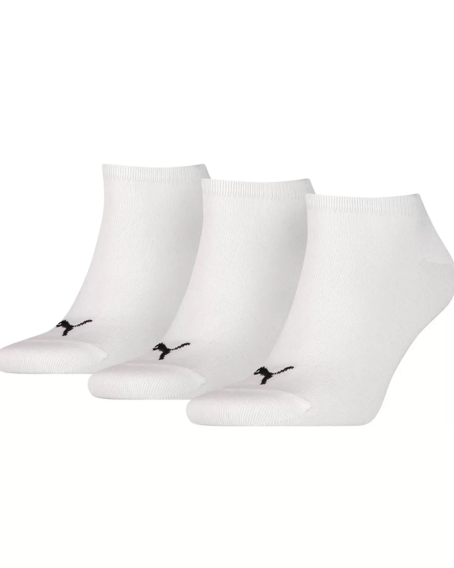 Men Puma 3 Pack Sneaker Socks - White