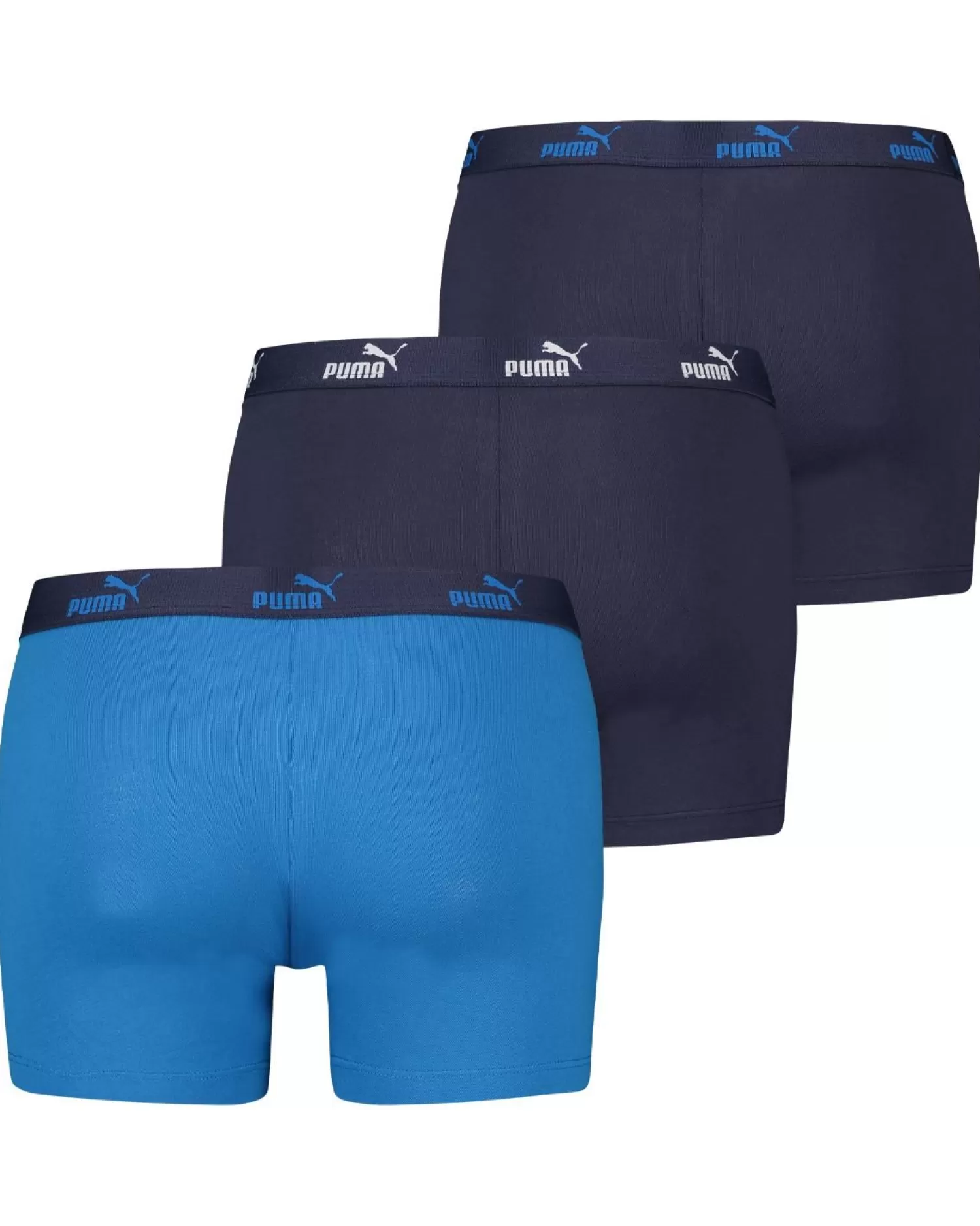 Men Puma 3 Pack Solid Boxer Short - Blue