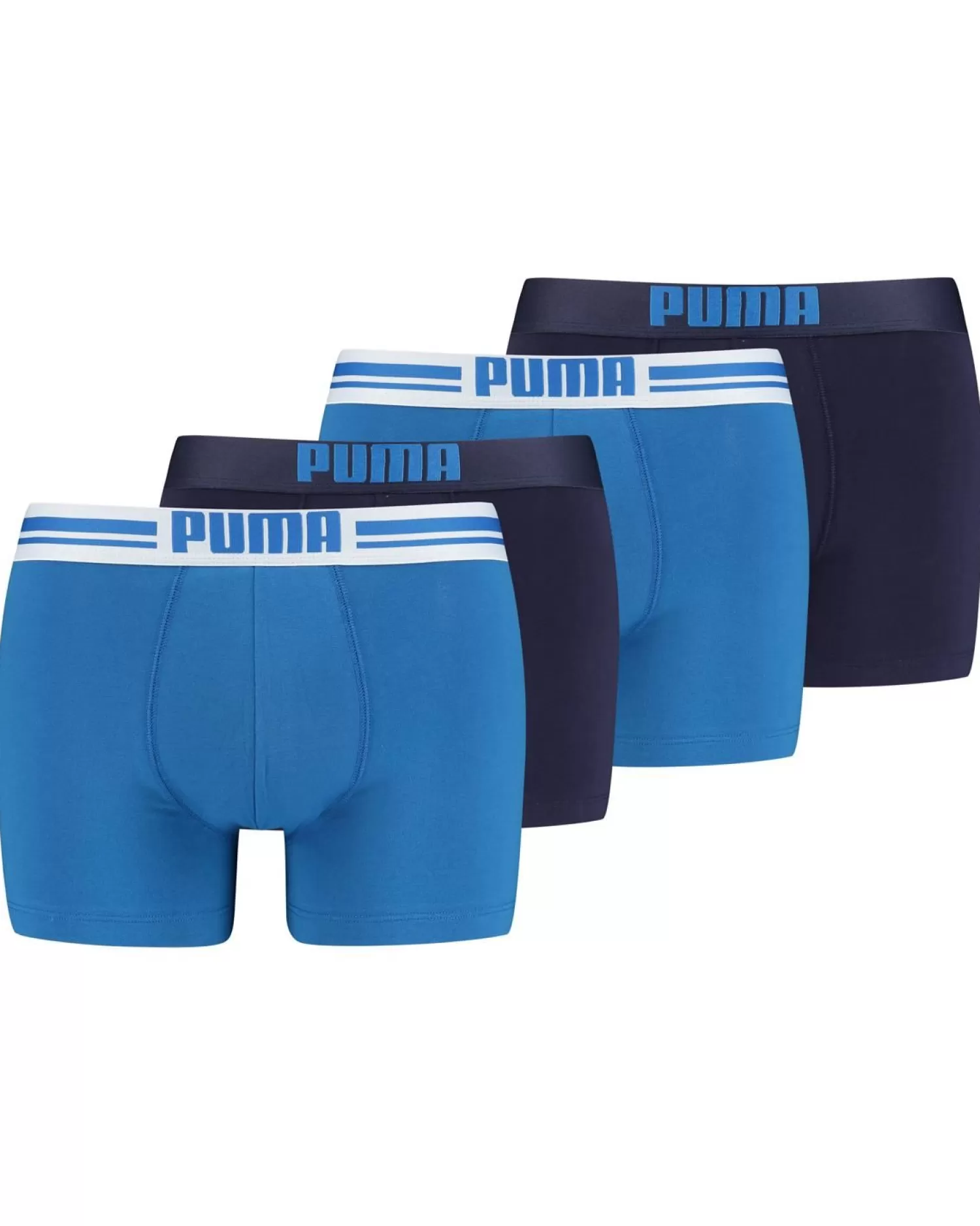 Men Puma 4 Pack Boxer Shorts - Blue