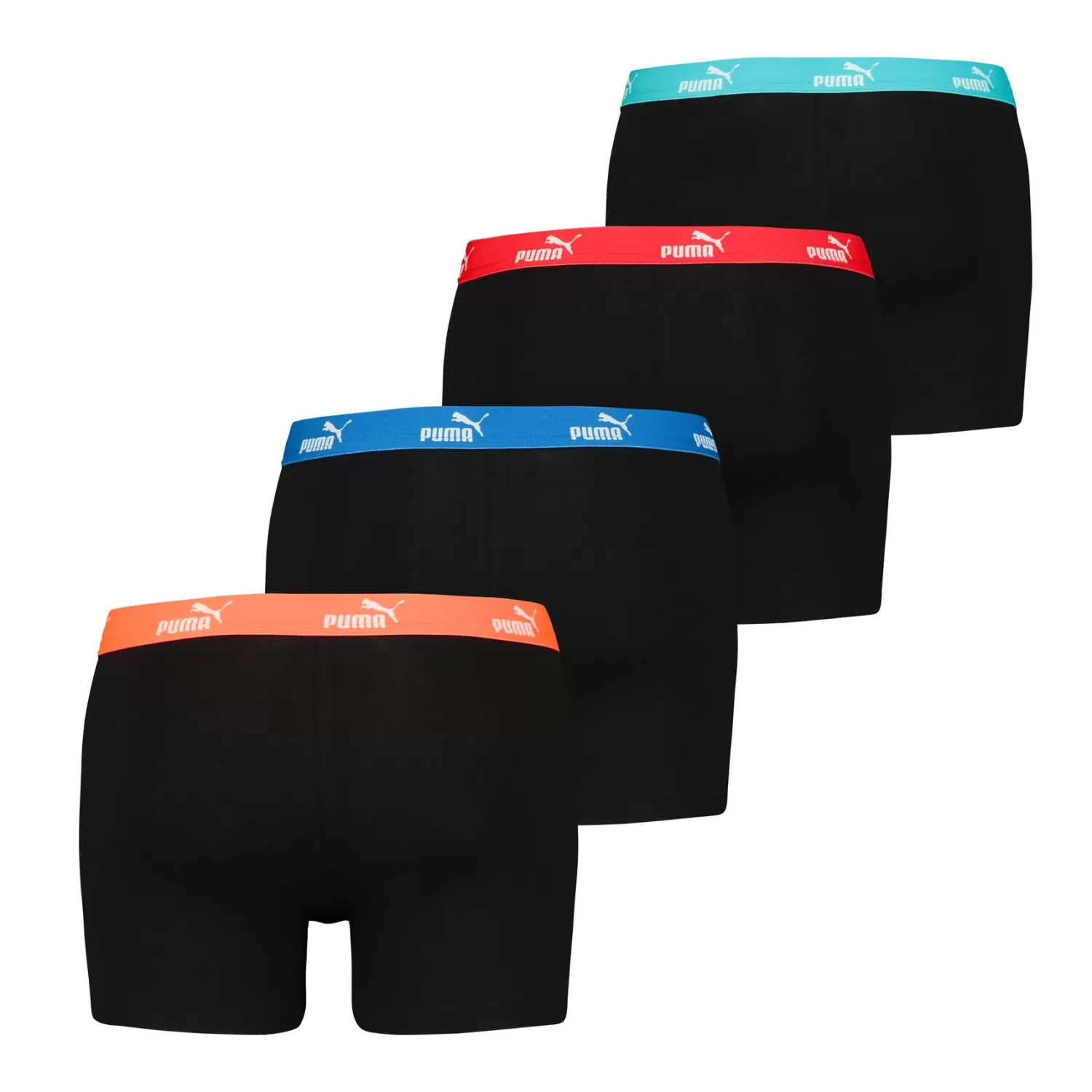 Men Puma 4 Pack Solid Boxer Short - Red Combo