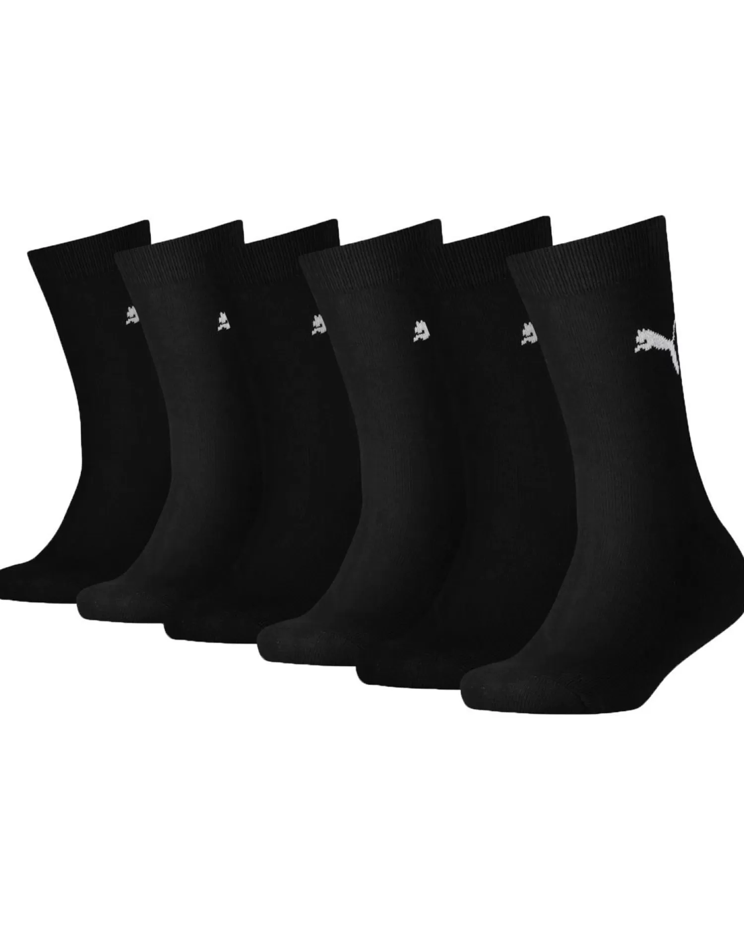 Kids Puma 6 Pack Kids Easy Rider Socks - Black