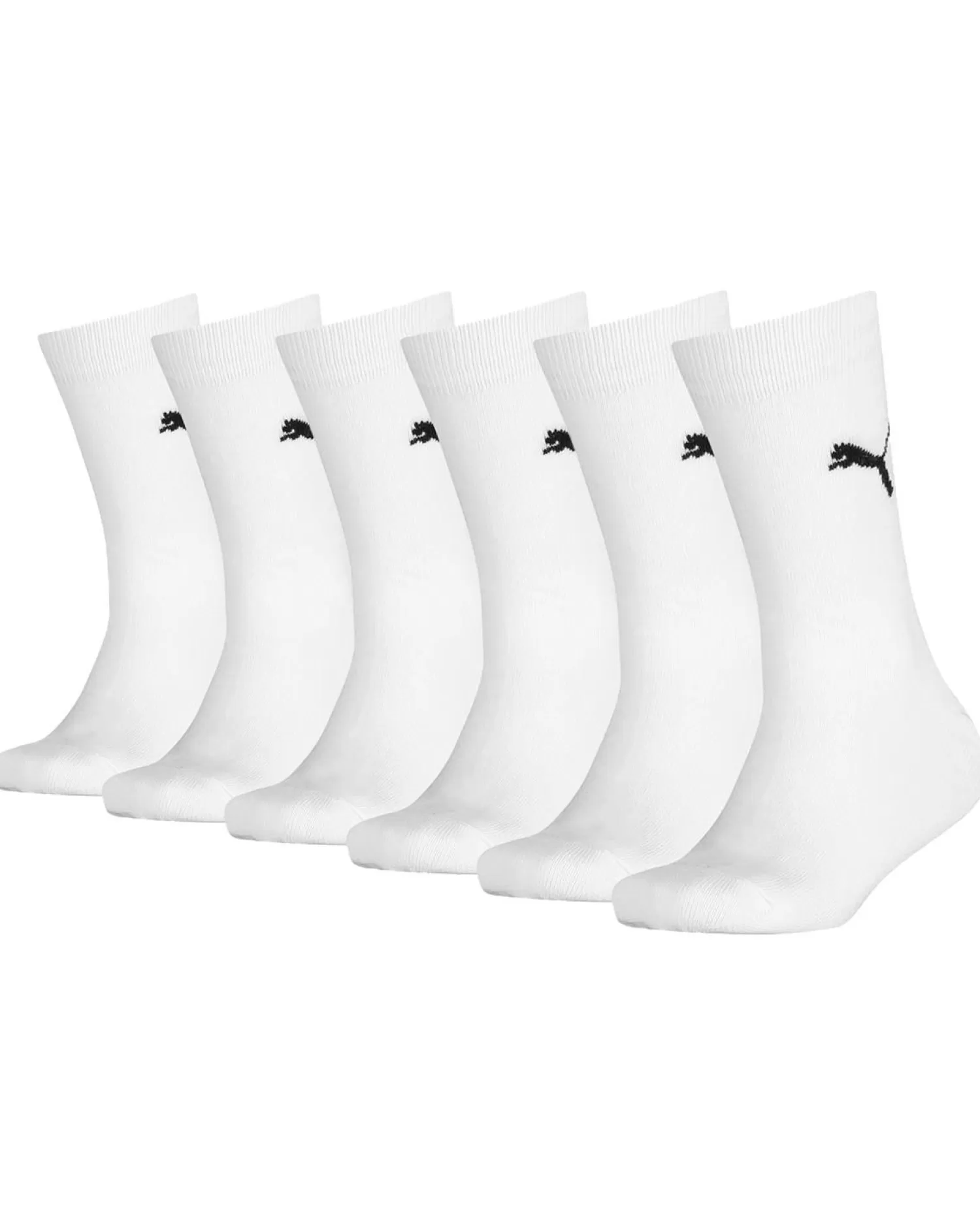 Kids Puma 6 Pack Kids Easy Rider Socks - White