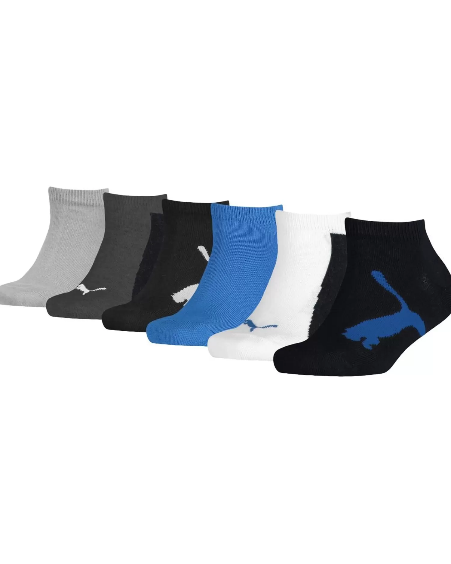 Kids Puma 6 Pack Kids Sneaker Socks - Navy/White/Strong Blue