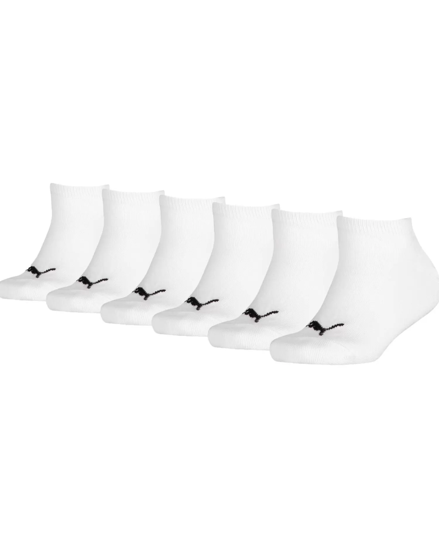 Kids Puma 6 Pack Kids Sneaker Socks - White