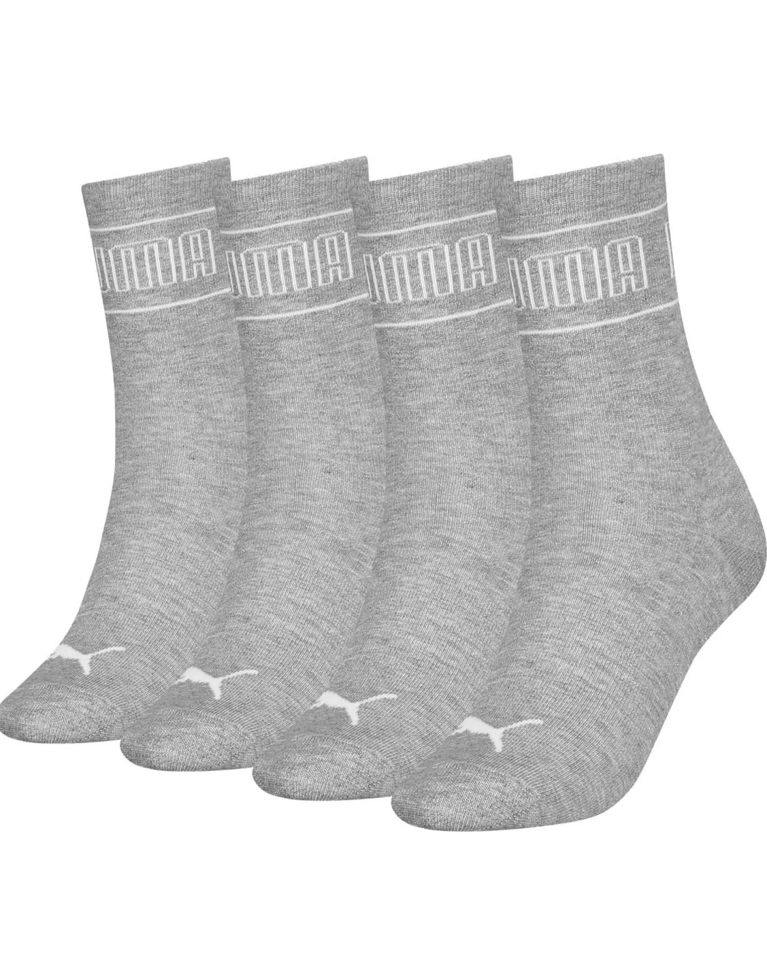 Puma Socks | Womens 4 Pack Socks - Grey