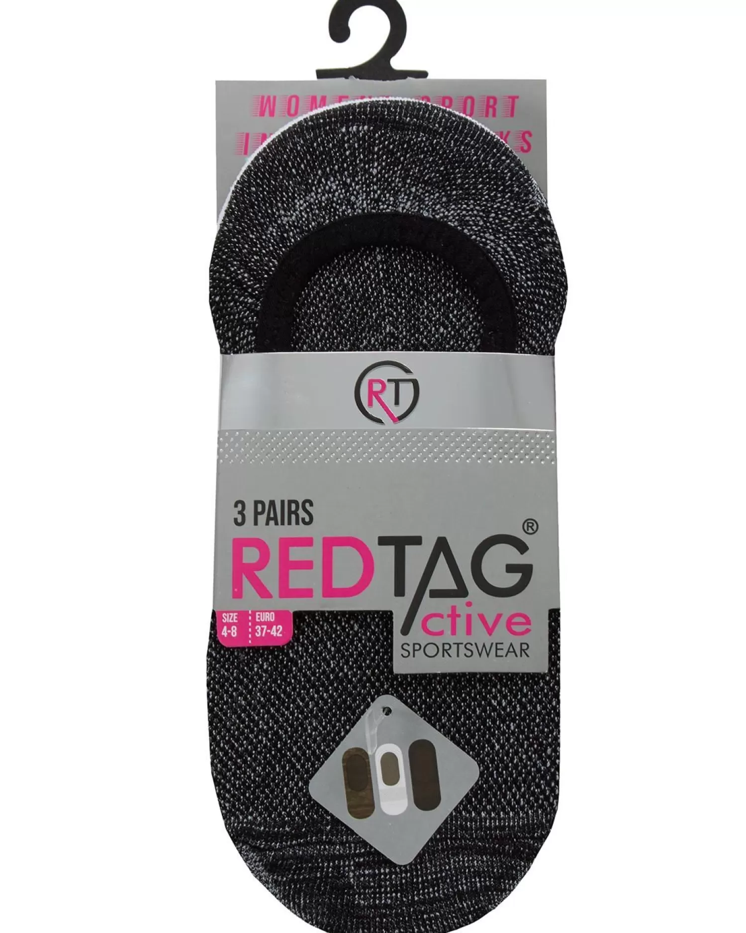 RedTag Socks | Womens 6 Pack Invisible Trainer Liner Socks
