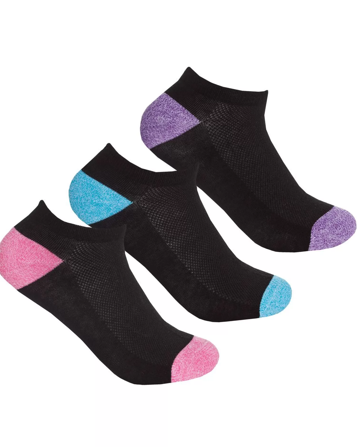 RedTag Socks | Womens 6 Pack Sport Trainer Socks - Coloured H&T