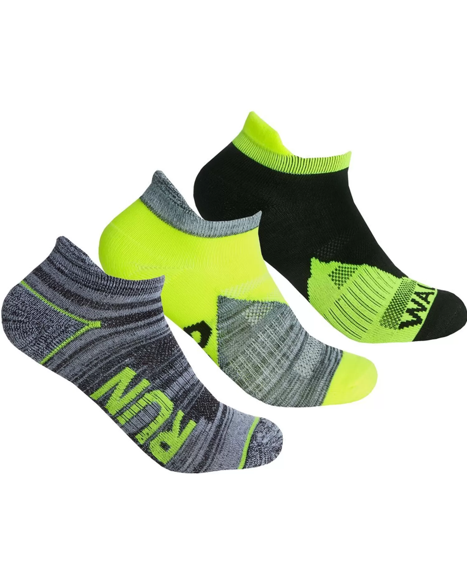 RedTag Socks | Womens 6 Pack Sport Trainer Socks - Neon Mix