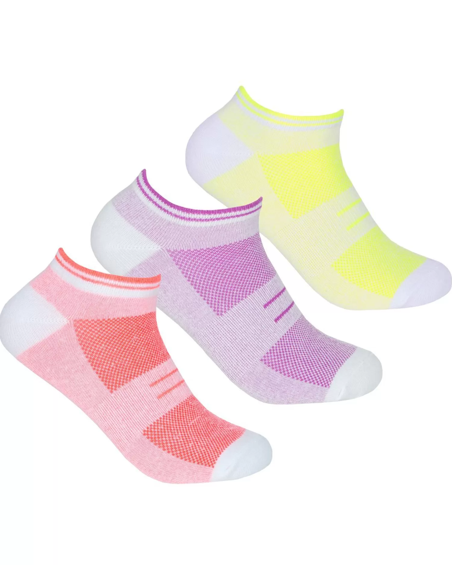 RedTag Socks | Womens 6 Pack Sport Trainer Socks - White Marl Mix