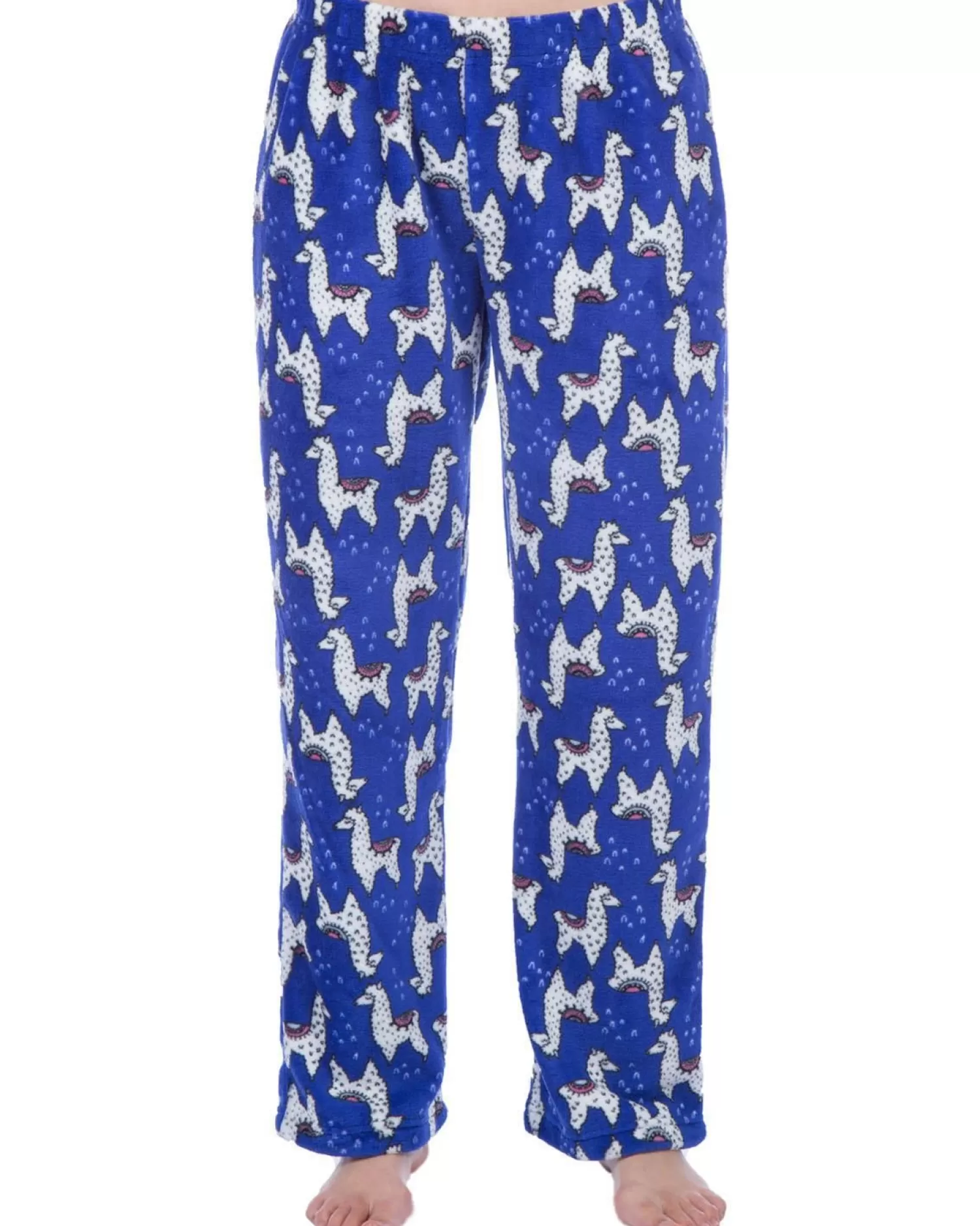 Kids Selena Girl Llama Lounge Pants - Blue