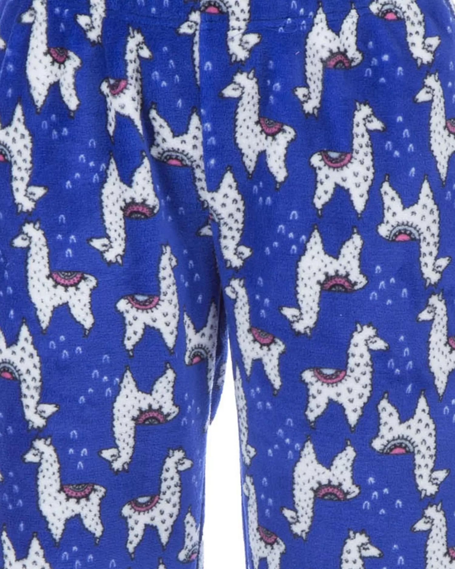 Kids Selena Girl Llama Lounge Pants - Blue