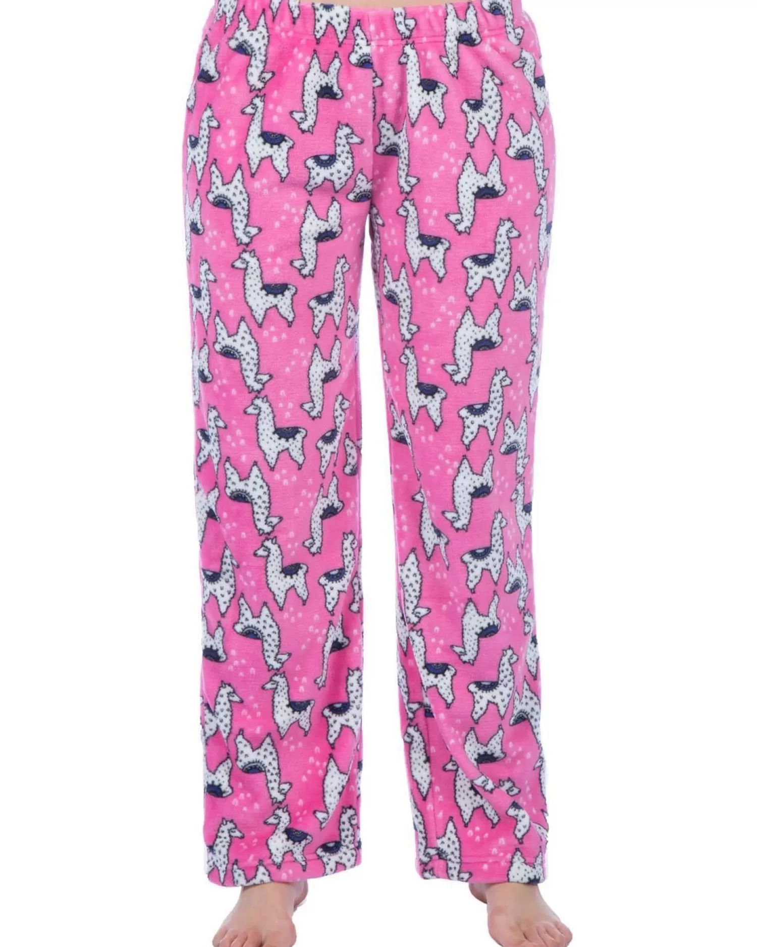 Kids Selena Girl Llama Lounge Pants - Pink