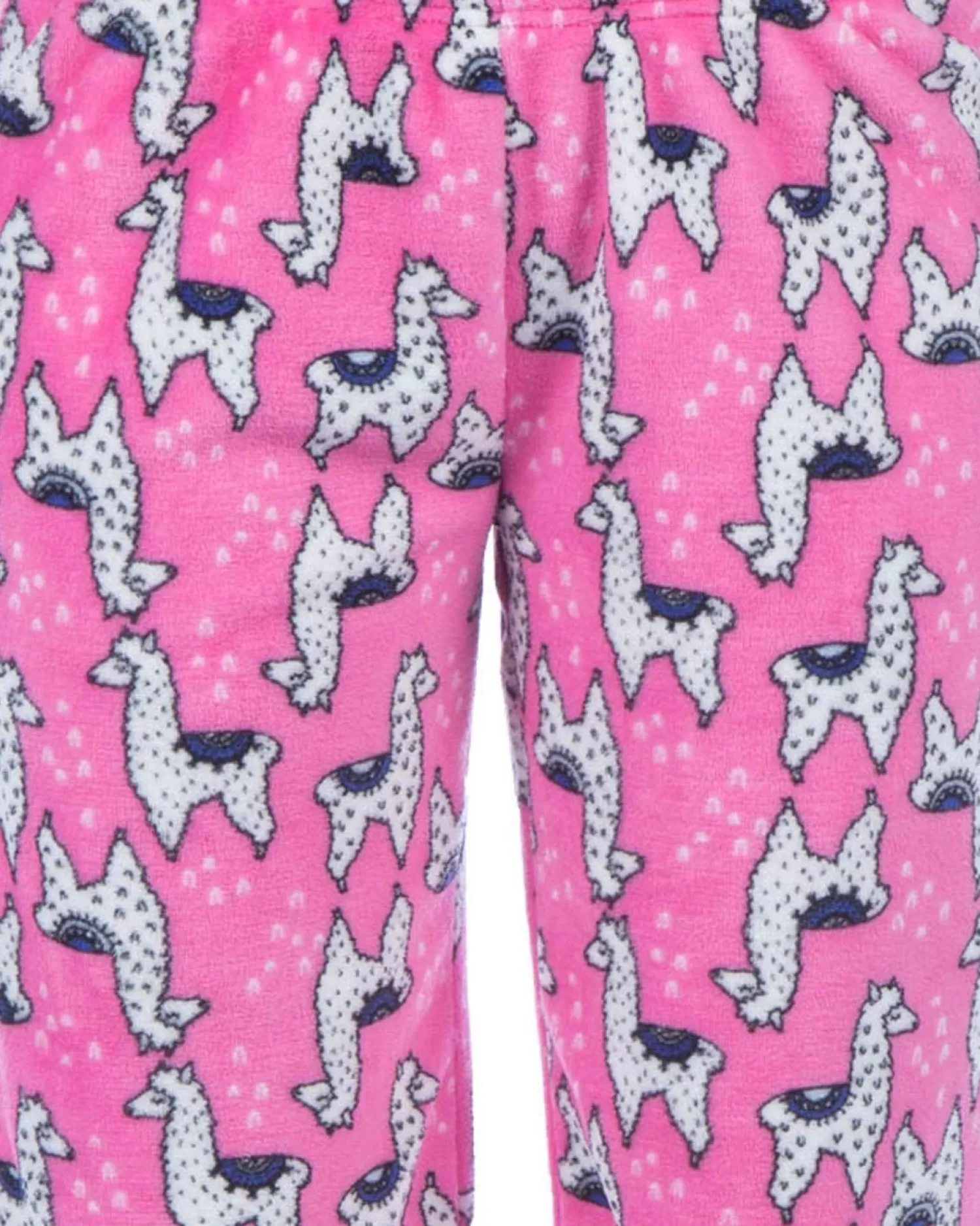 Kids Selena Girl Llama Lounge Pants - Pink