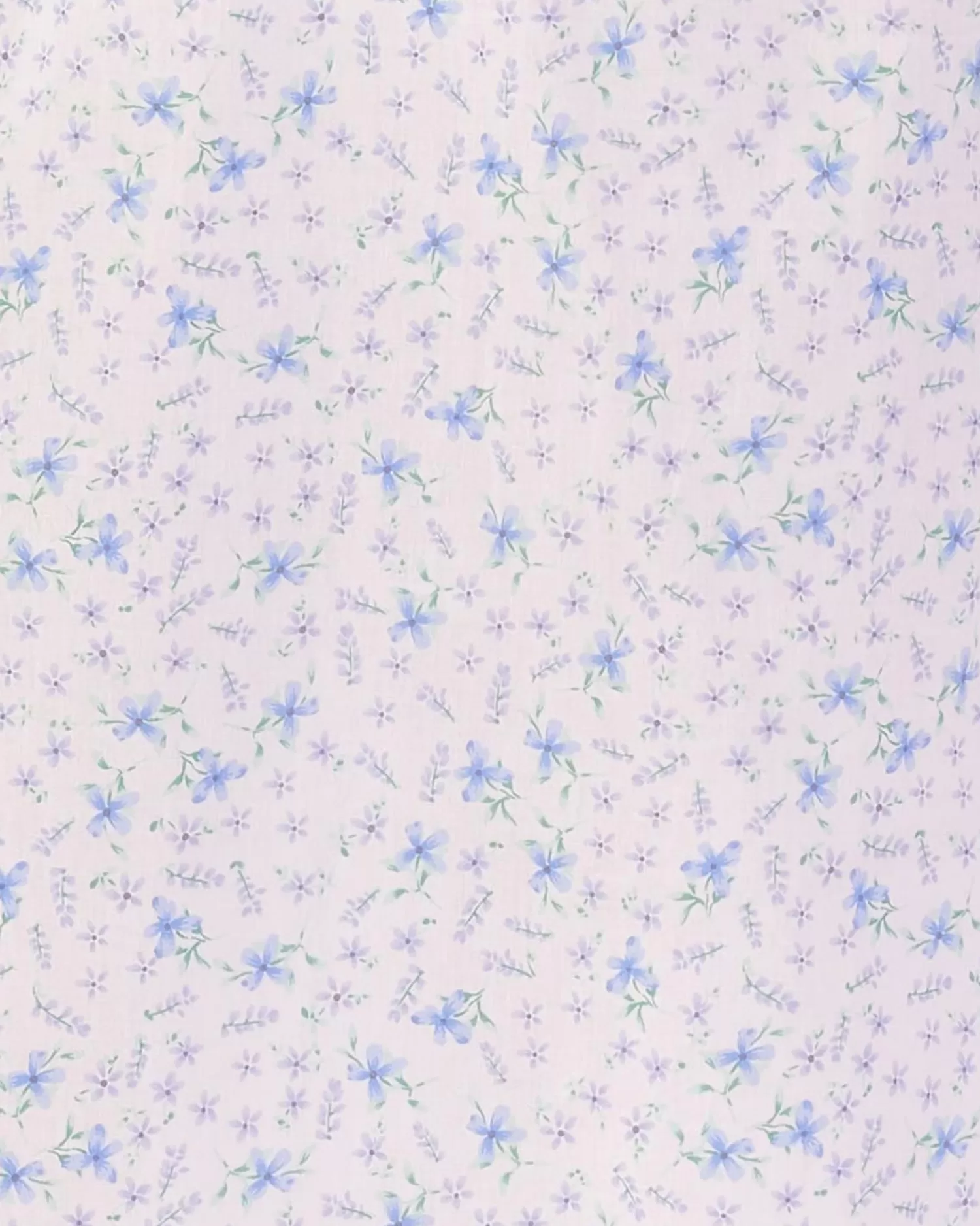 Slenderella Pyjamas | Ditsy Floral Tailored Woven Cotton Pyjamas - Blue