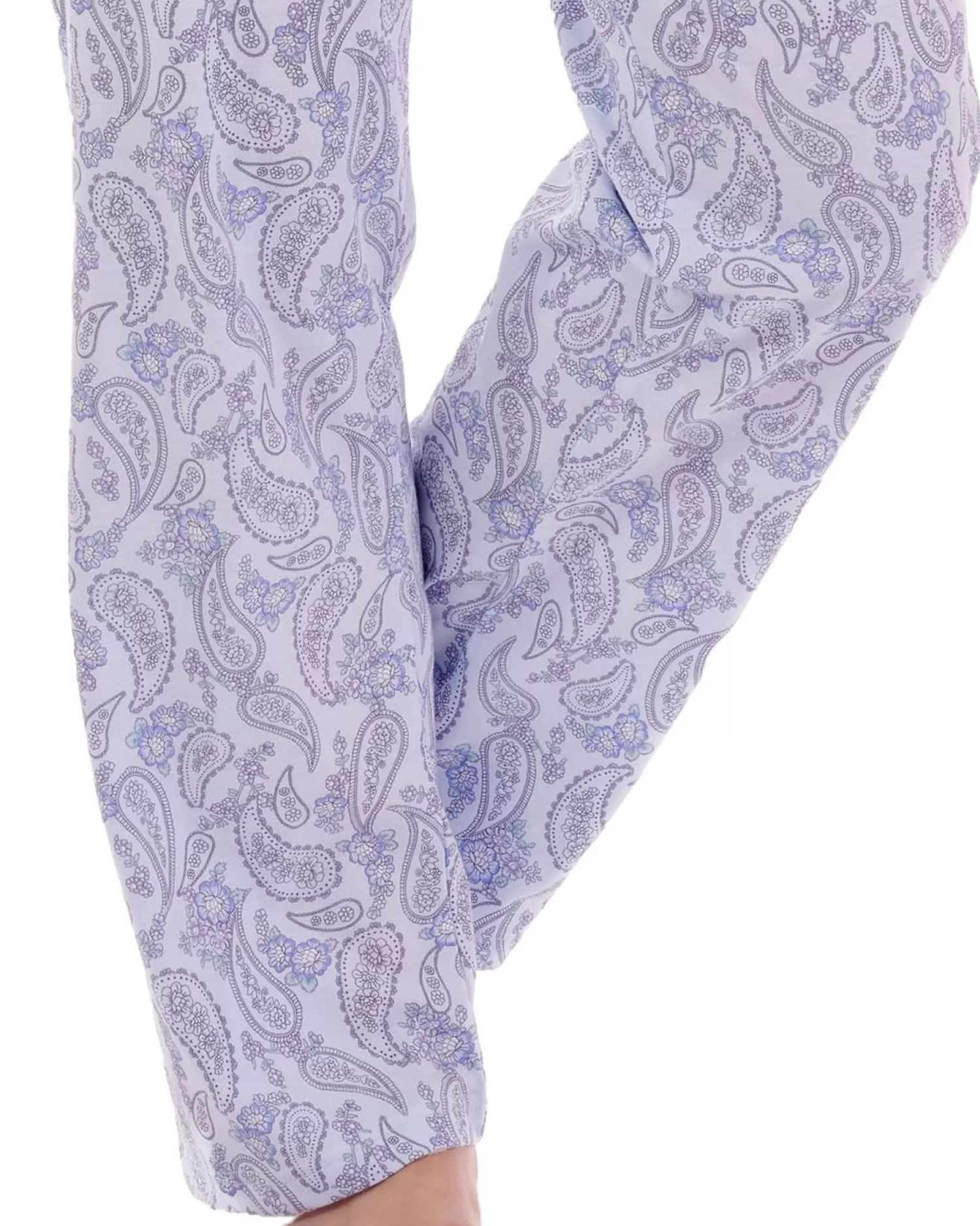 Slenderella Pyjamas | Paisley Floral Pyjamas - Blue