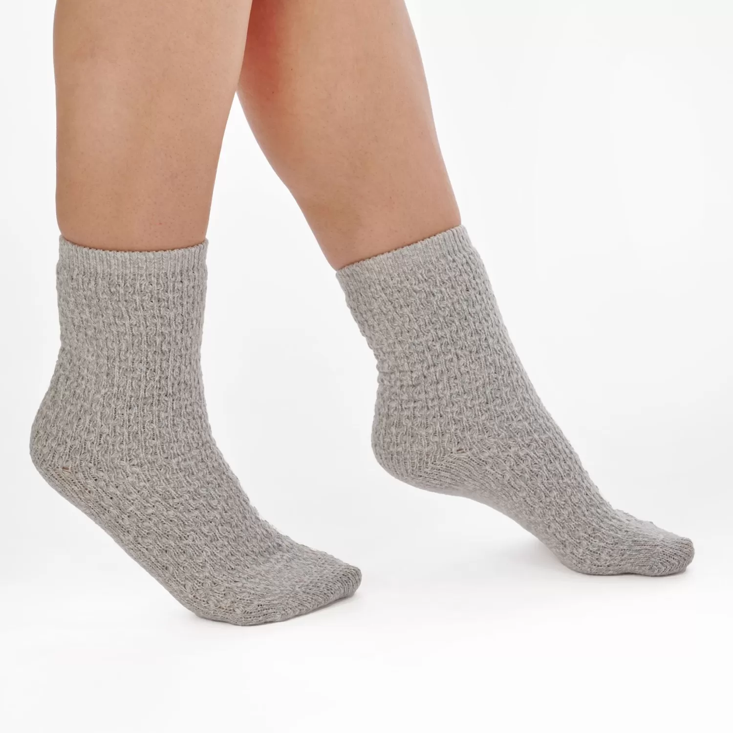 Slenderella Socks | Super Soft Marl Bed Socks - Grey