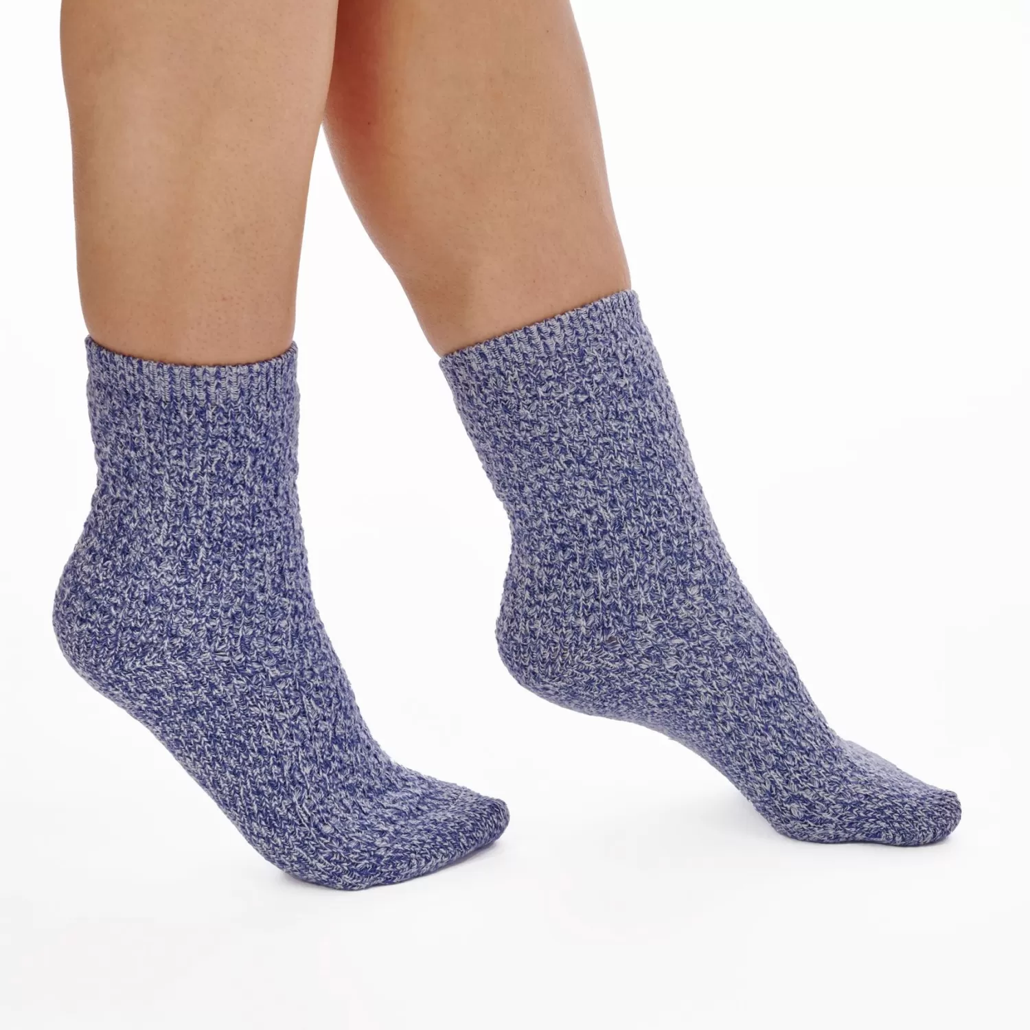 Slenderella Socks | Super Soft Marl Bed Socks - Navy