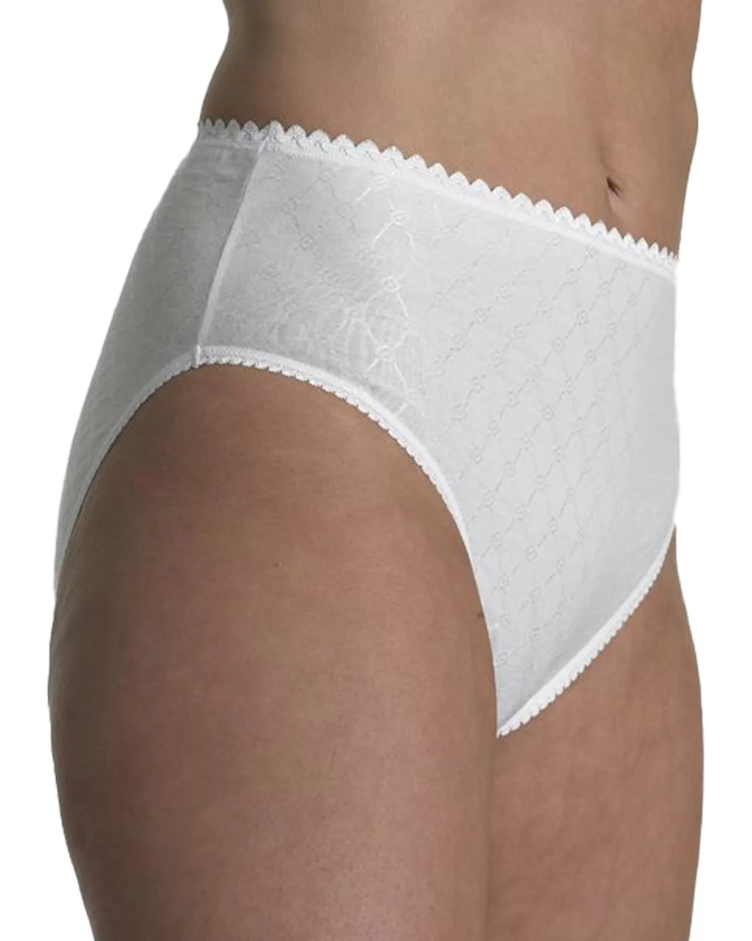 Slenderella Knickers | Slenders By 2 Pack Diamond Jacquard Midi Brief