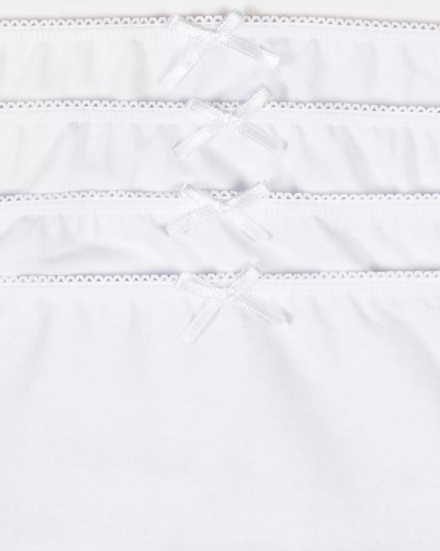 Slenderella Knickers | Slenders By 4 Pack Cotton Midi Brief - White