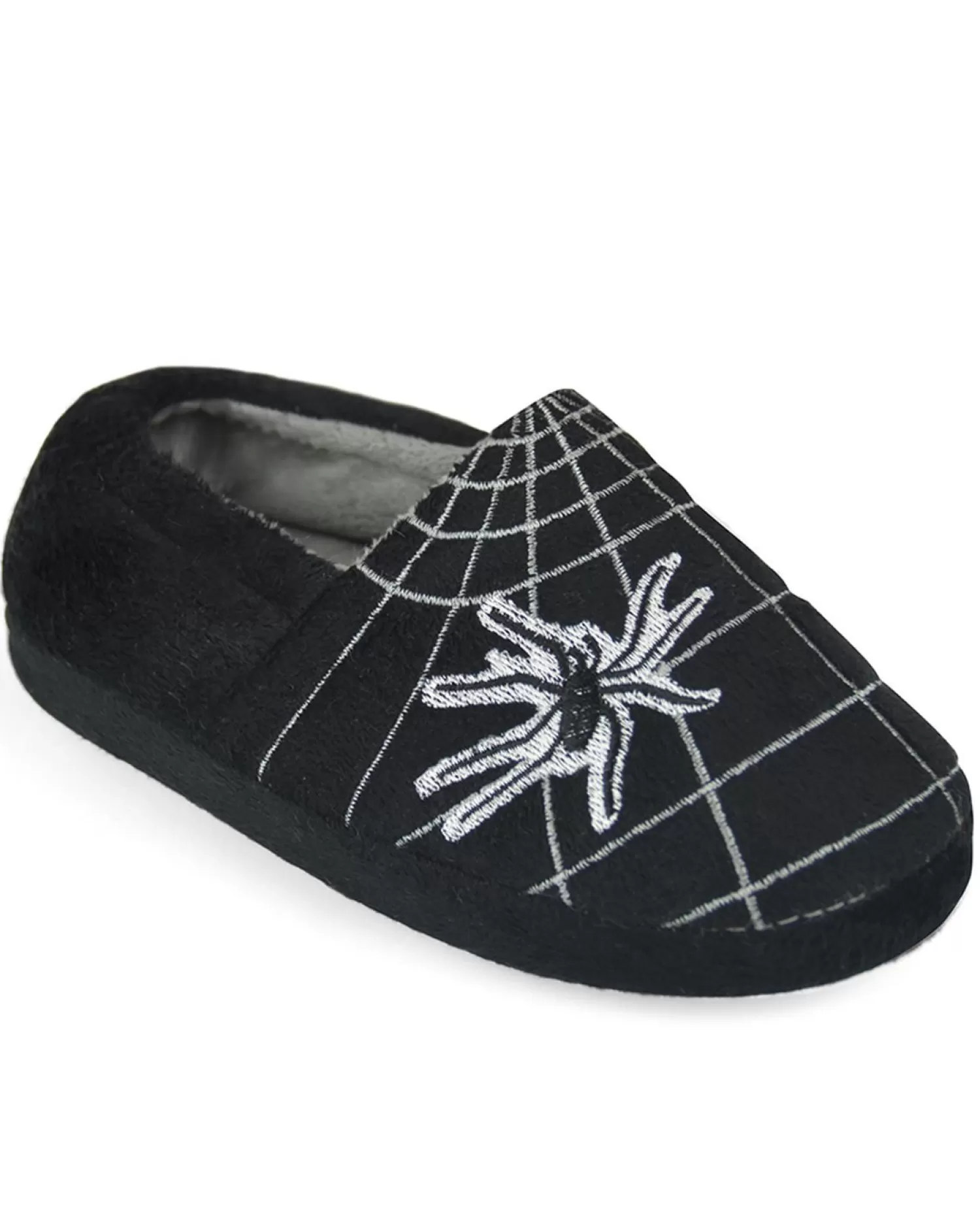 Kids SlumberzzZ Kids Spider Web Slippers - Black