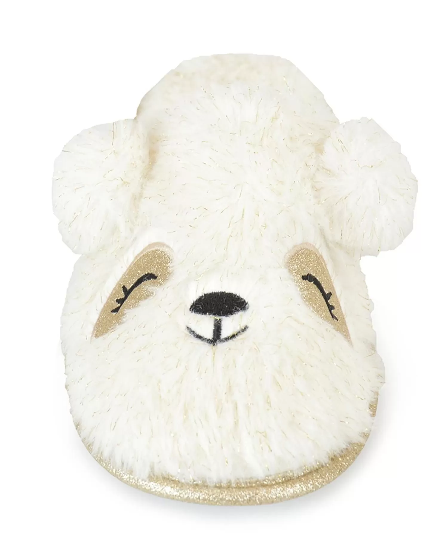 SlumberzzZ Slippers | Sparkly Bear Slippers - Cream