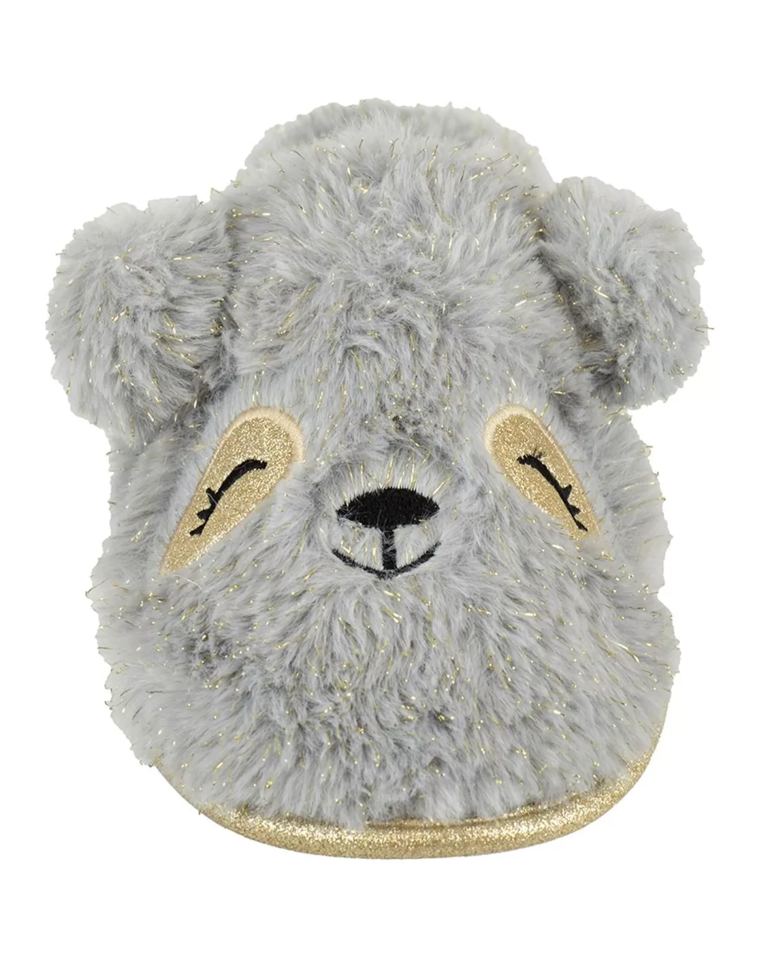 SlumberzzZ Slippers | Sparkly Bear Slippers - Grey