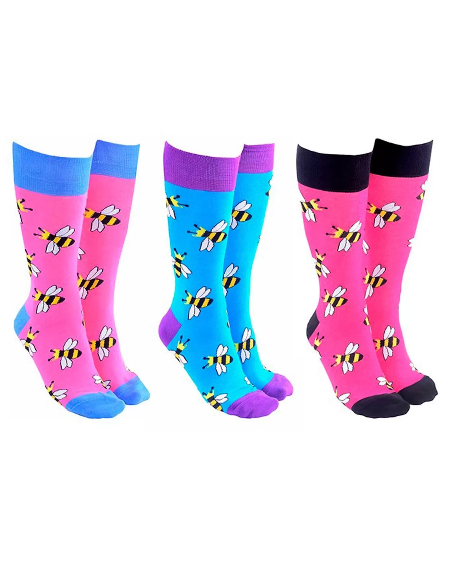 Men Sock Society 3 Pack Bee Socks