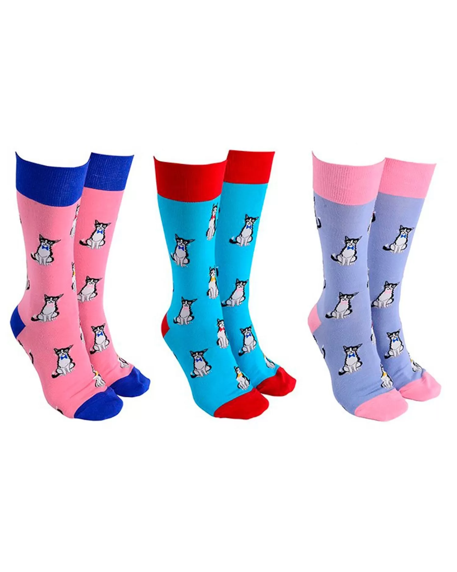 Men Sock Society 3 Pack Cat Socks