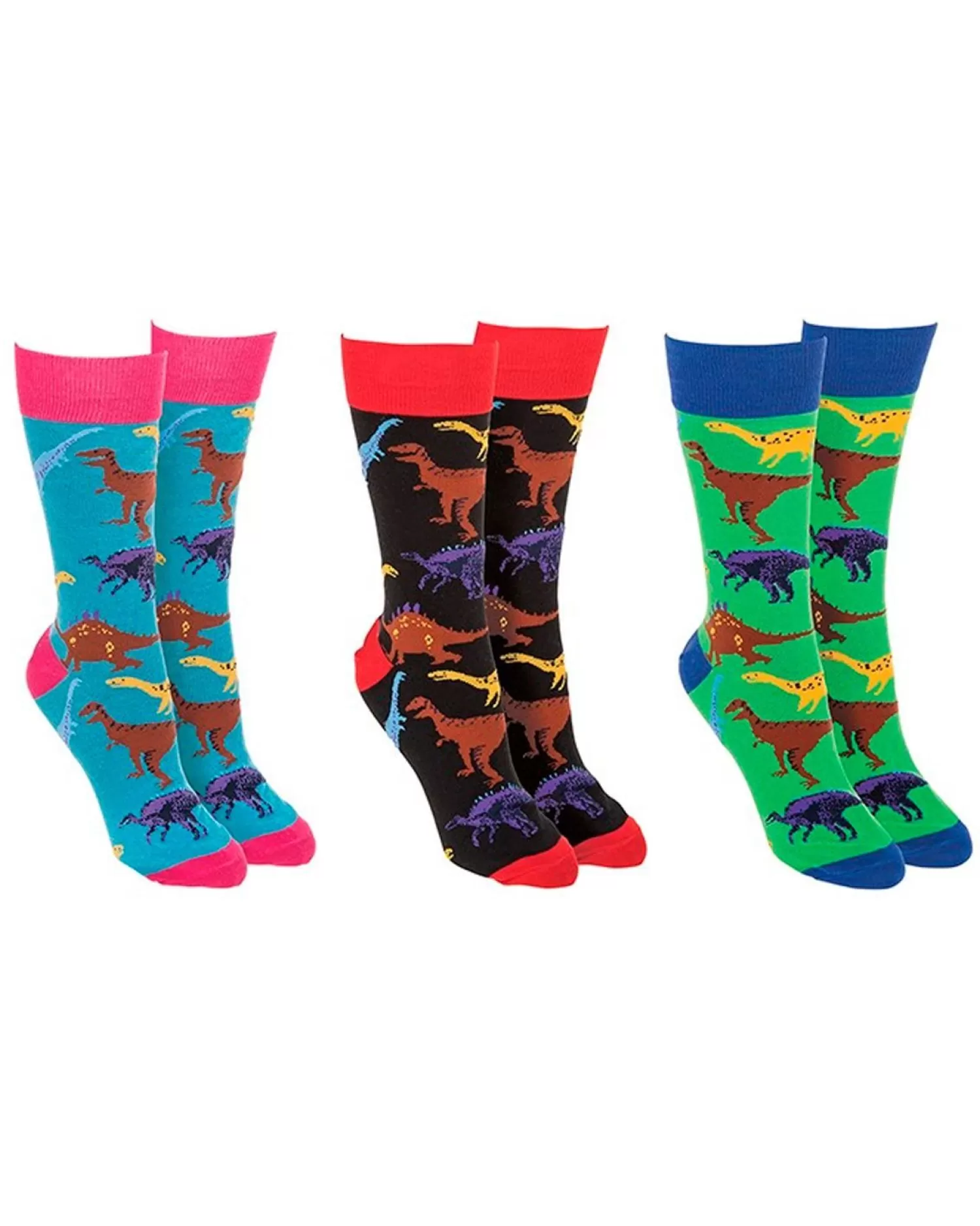 Men Sock Society 3 Pack Dinosaur Socks