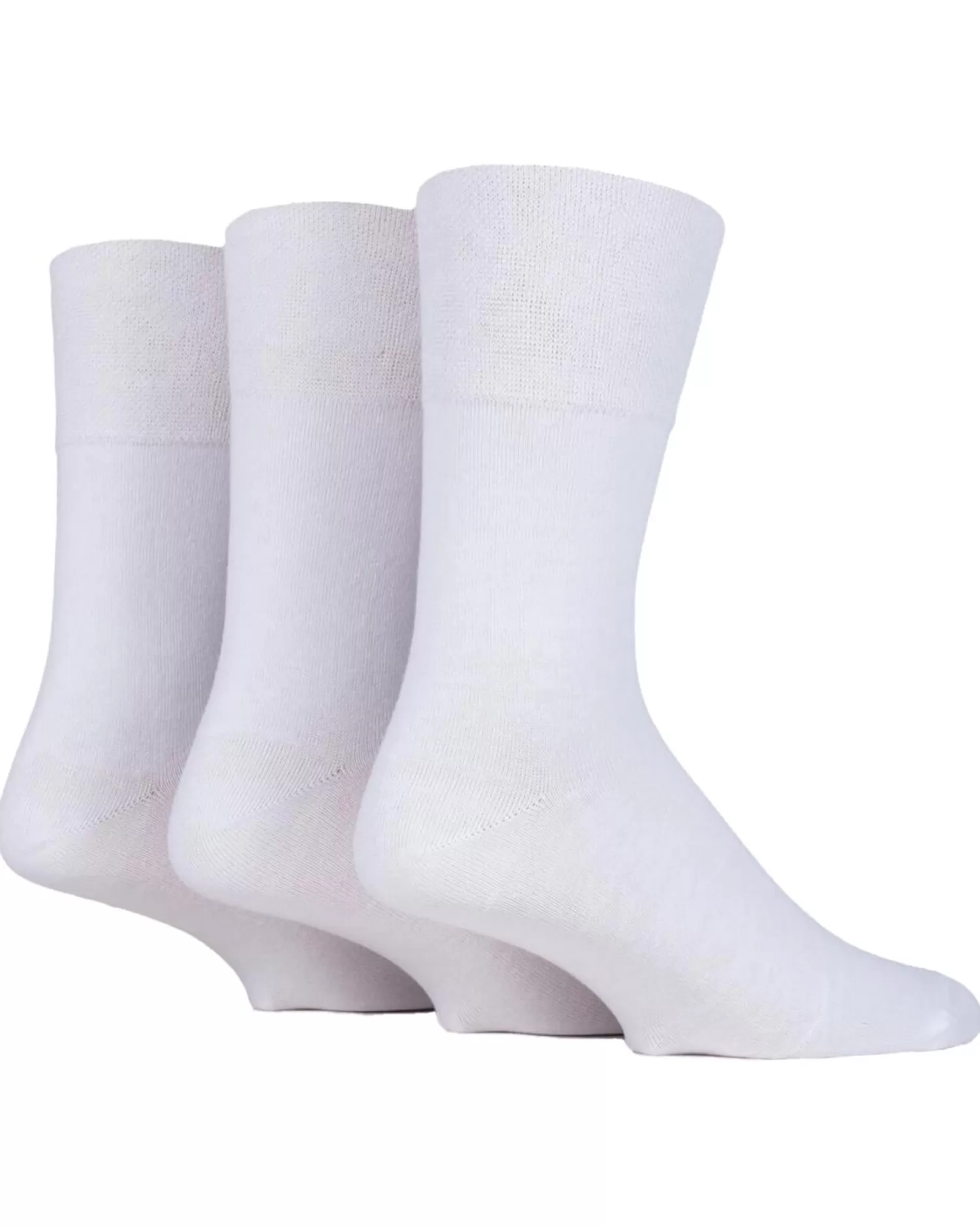 Men SockShop 6 Pairs Mens Gentle Grip Socks - White