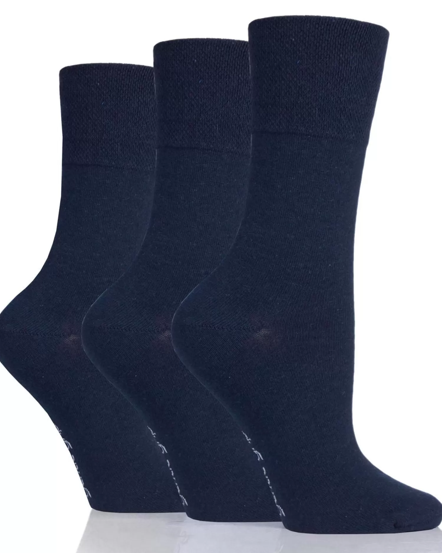 SockShop Socks | 6 Pairs Womens Gentle Grip Socks - Navy