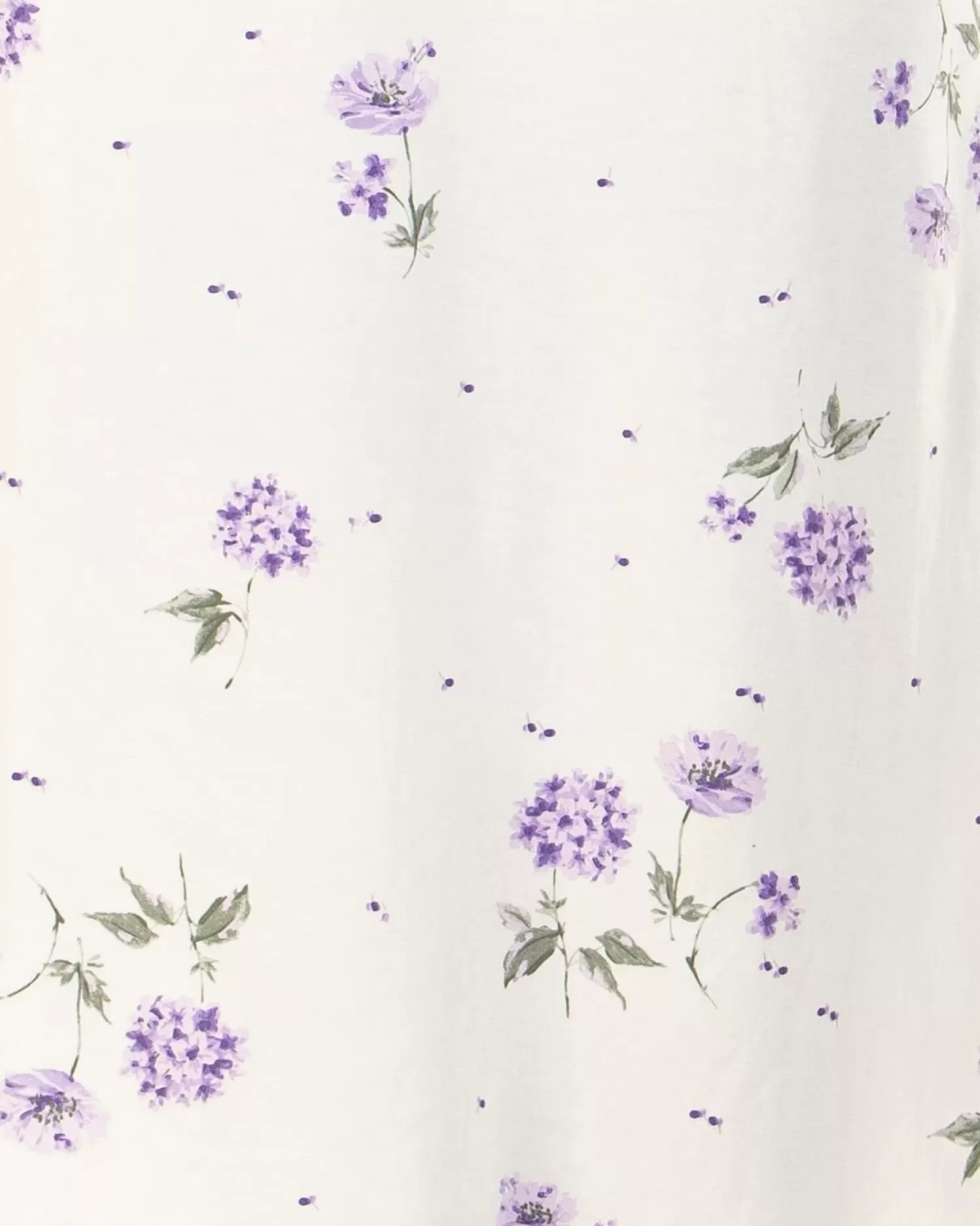 Sue Marks Nighties | Florence Long Sleeve Floral Nightie - Lilac