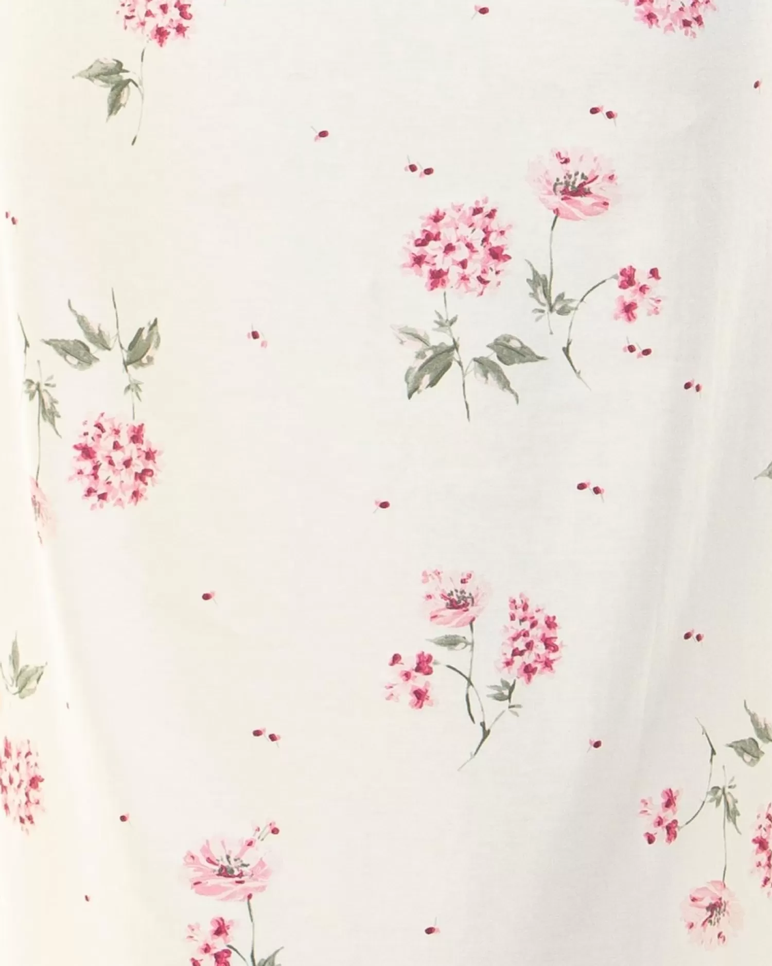 Sue Marks Nighties | Florence Long Sleeve Floral Nightie - Pink