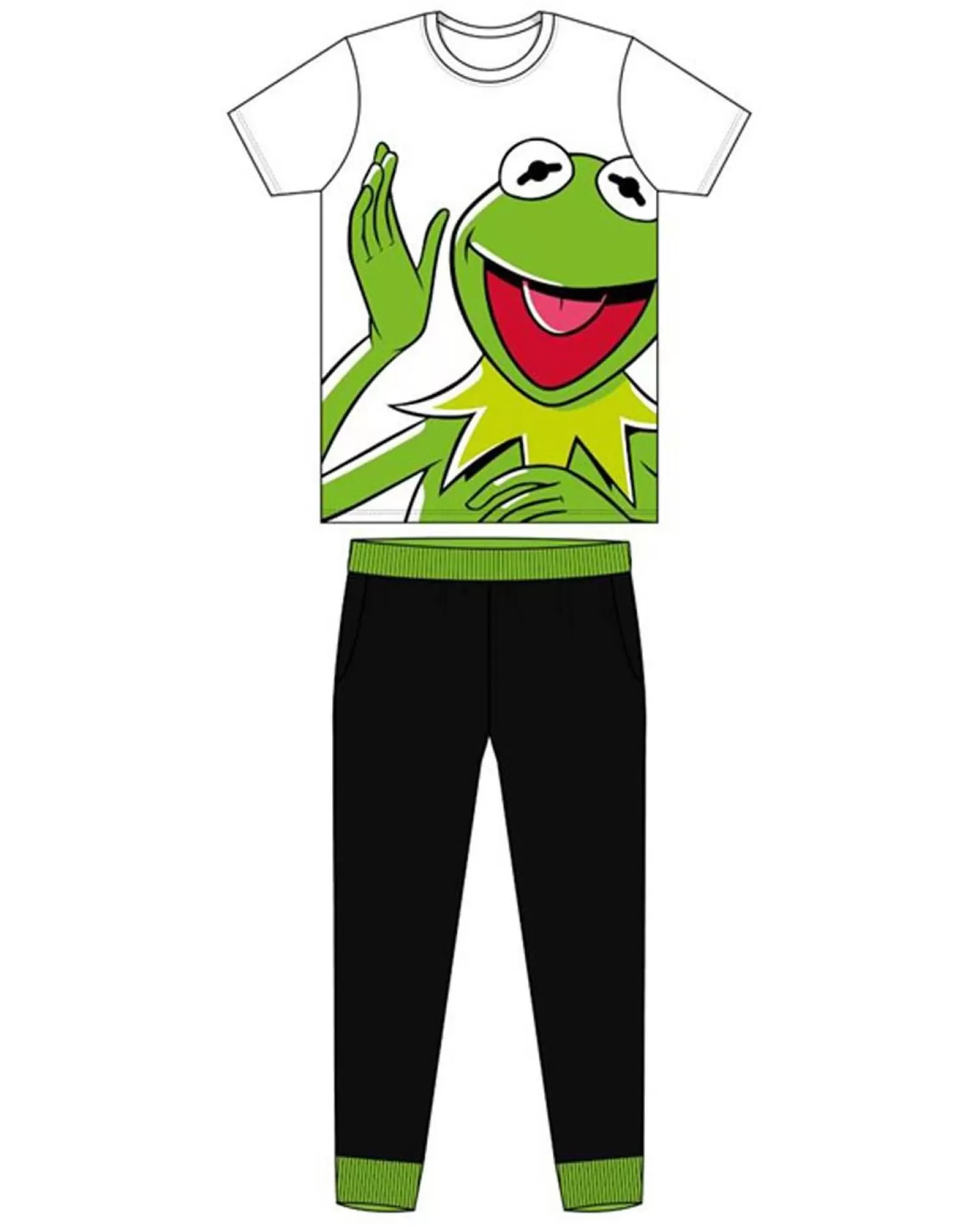 Men Disney The Muppets Mens Kermit The Frog Pyjamas