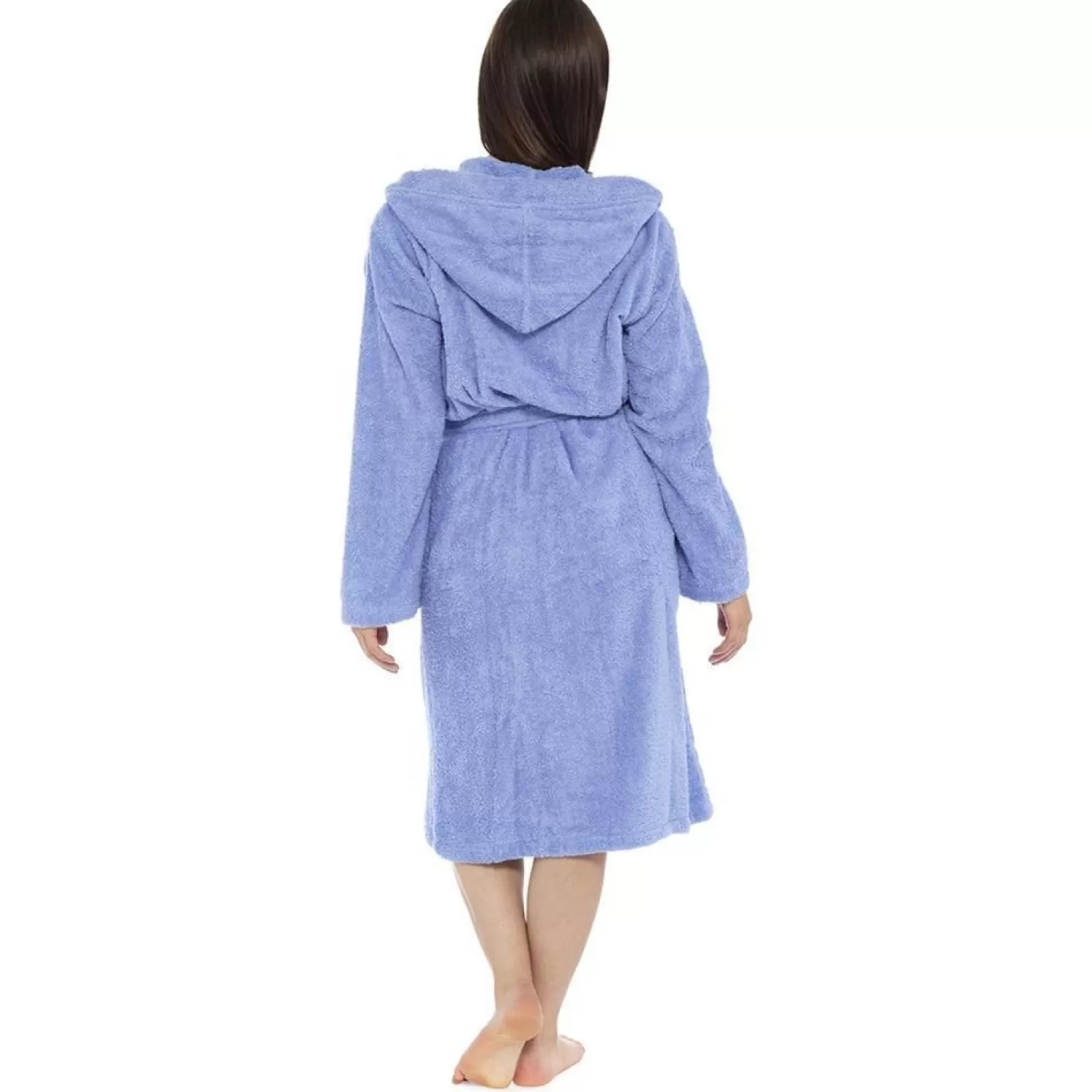 Tom Franks Dressing Gowns | Hooded Towelling Robe - Lilac