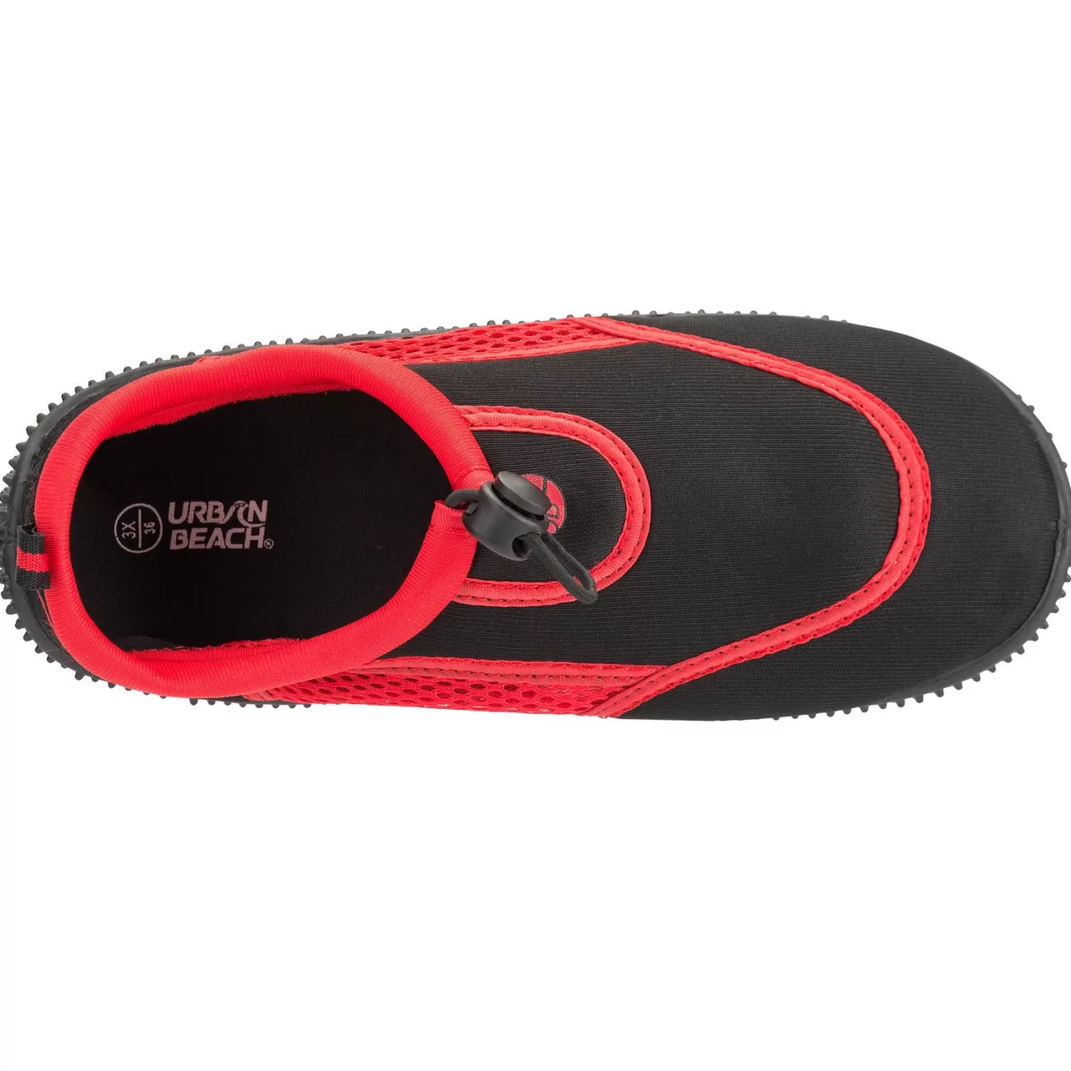 Kids Urban Beach Kids Toggle Aqua Shoes - Black/Red