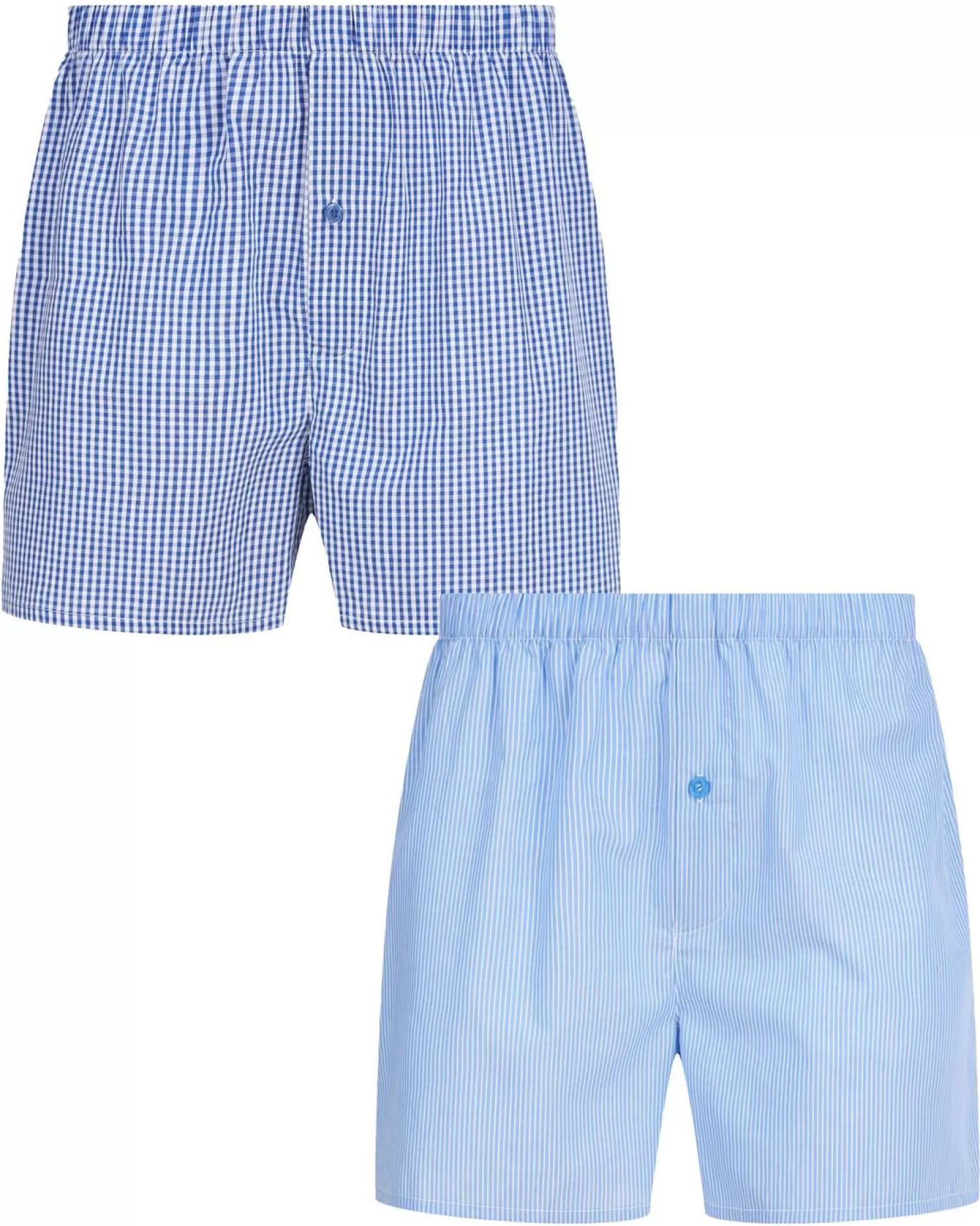 Men Walker Reid 2 Pack 100% Cotton Boxers - Blue